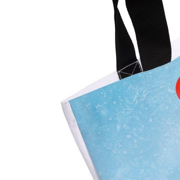 Mr. & Mrs. Panda Shopper Fuchs Weihnachten - Eisblau - Geschenk, Tasche, Weihnachtsmann, Shopp (1-tlg), Vielseitig nutzbar