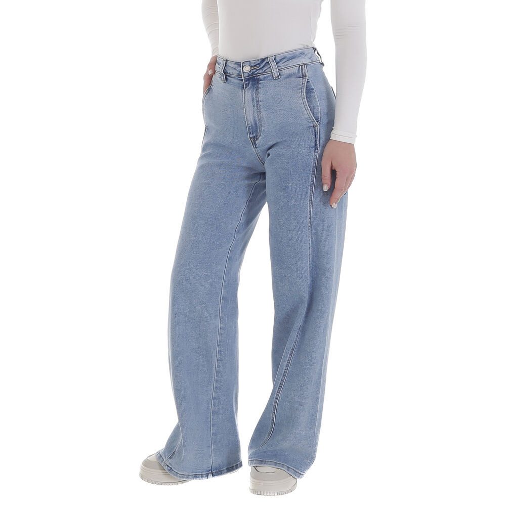 Ital-Design Weite Jeans Moderne Weitjeans für Damen – Hochwertiger Denim (8 günstig online kaufen