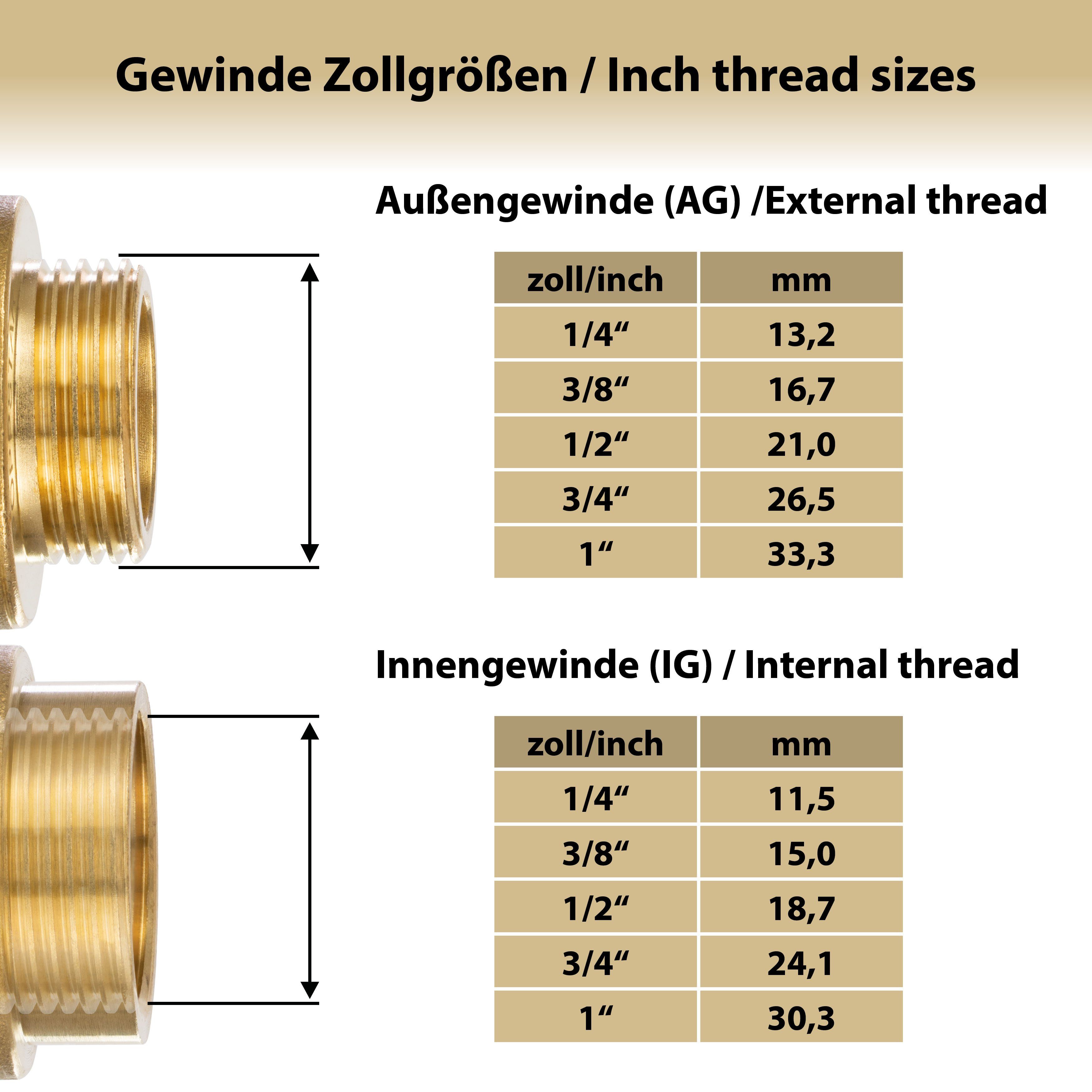Poppstar Anschlussstück Wasserhahn-Schlauchadapter mit Außengewinde und Steckkupplung, (1-tlg., für Gartenschlauch), Gewinde 3/4" AG