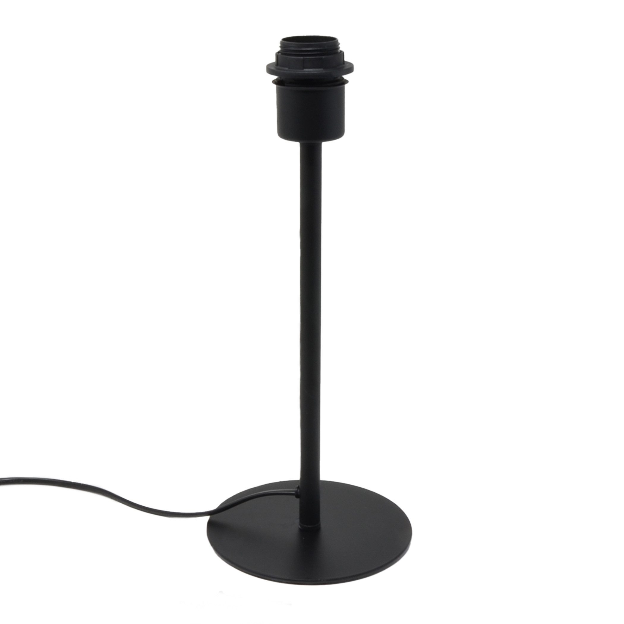 B&S Tischleuchte Lampenfuß Metall schwarz matt H 35 cm für E27 max 40 Watt günstig online kaufen