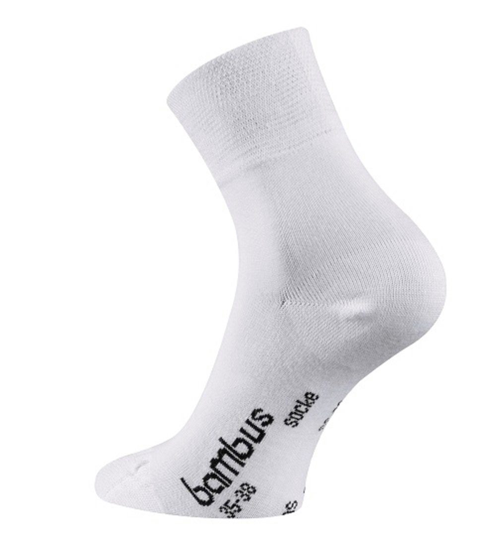 ANTI-LOCH-GARANTIE 6 FussFreunde Paar Socken Weiß Kurzsocken und Bambus-Socken, kurze Quarter