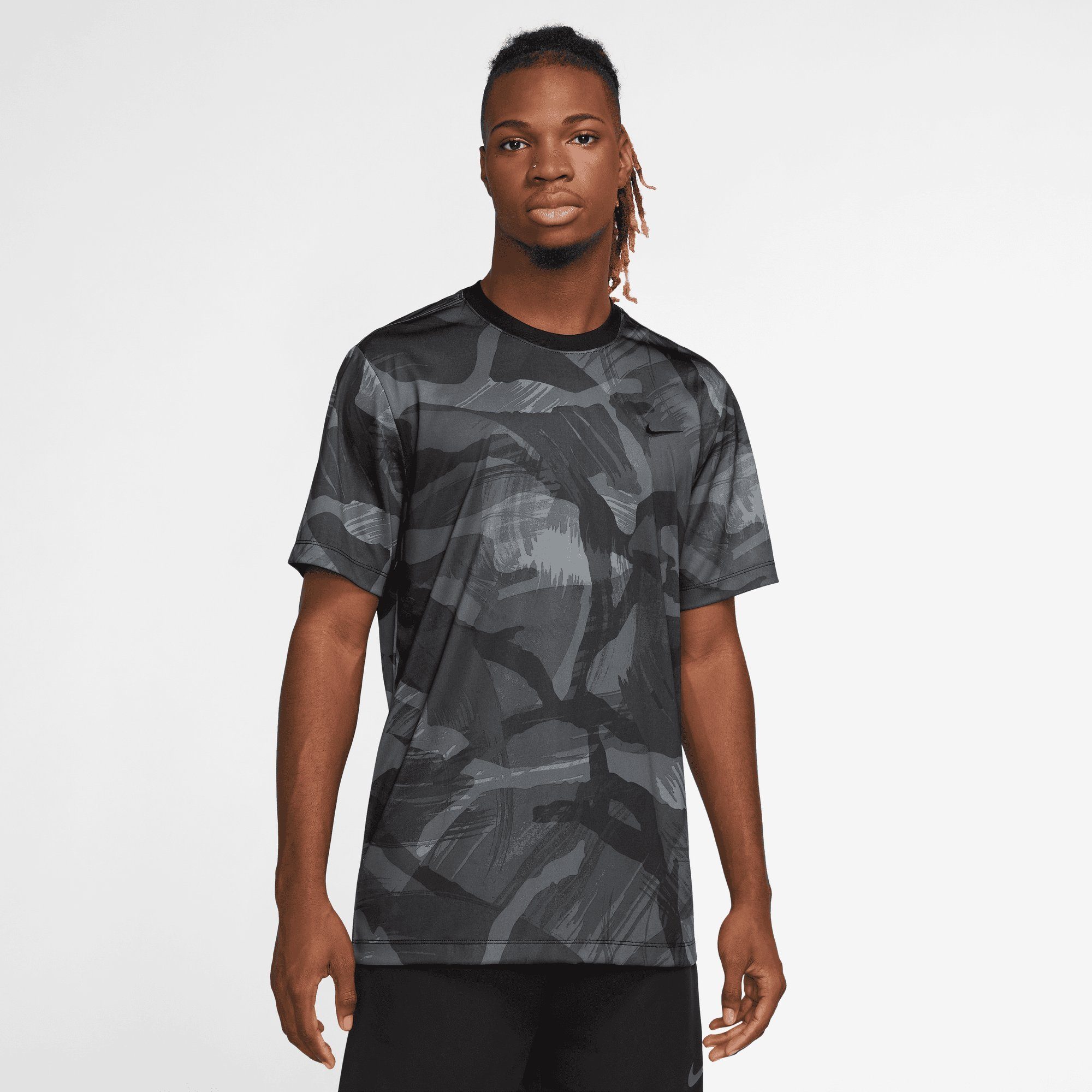 Nike Trainingsshirt DRI-FIT LEGEND MEN'S CAMO FITNESS T-SHIRT BLACK