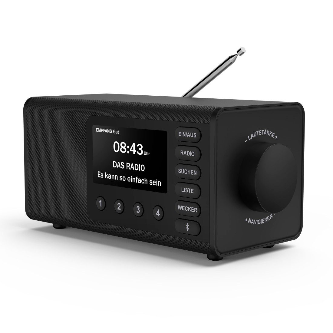 DAB-Radio (mit Bluetooth, Digitalradio, FM/DAB plus, Radiowecker) Digitalradio (DAB)