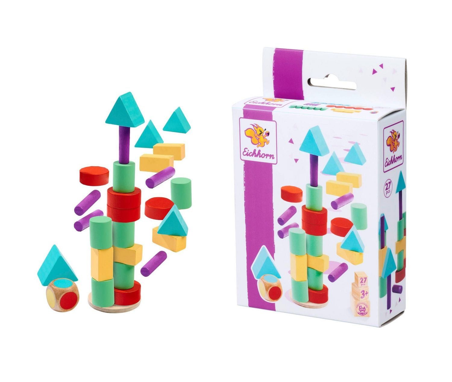 Spiel Eichhorn Games Stapelspiel Würfel 100002802