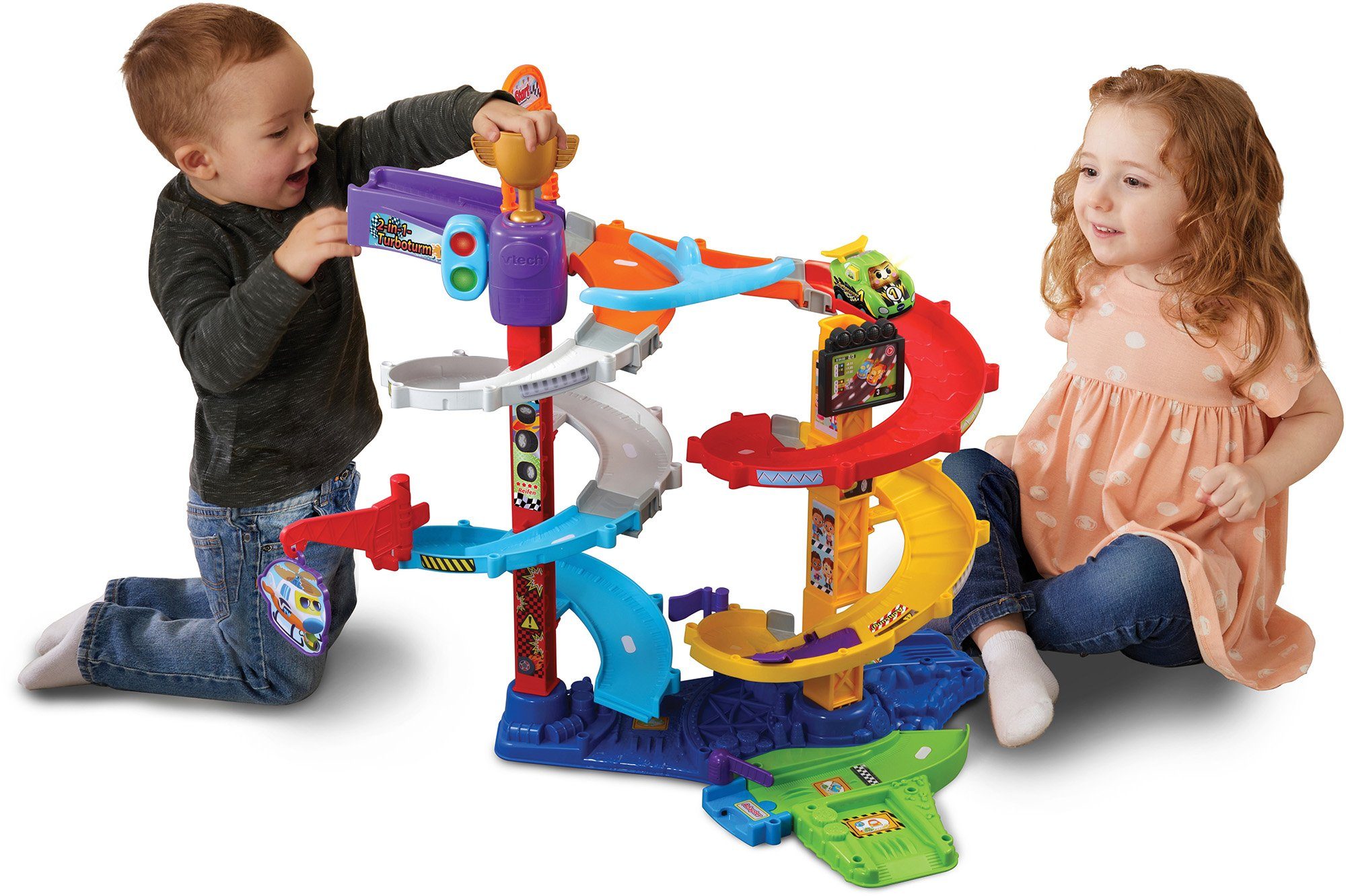 Vtech® Spiel-Gebäude Tut Tut Baby Flitzer, 2-in-1-Turboturm