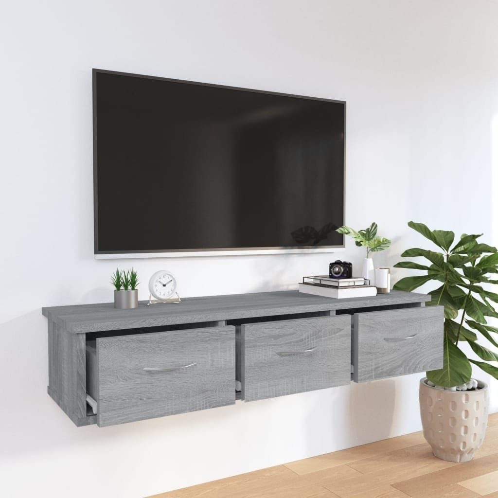 vidaXL Hängeschrank in Grau Sonoma (LxBxH: 26x88x18,5 cm)