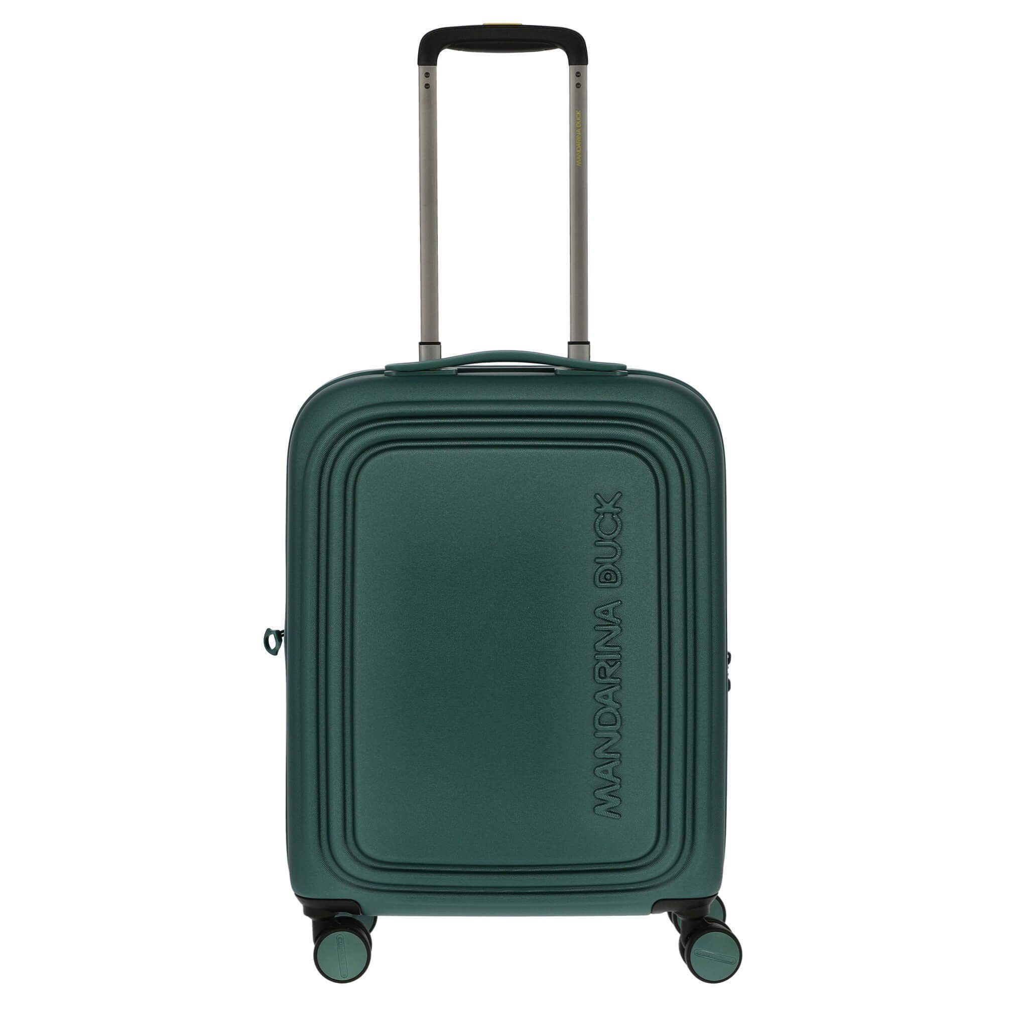 Mandarina Duck Handgepäck-Trolley Logoduck+ - 4-Rollen-Kabinentrolley 52 cm erw., 4 Rollen Rollen dark forest