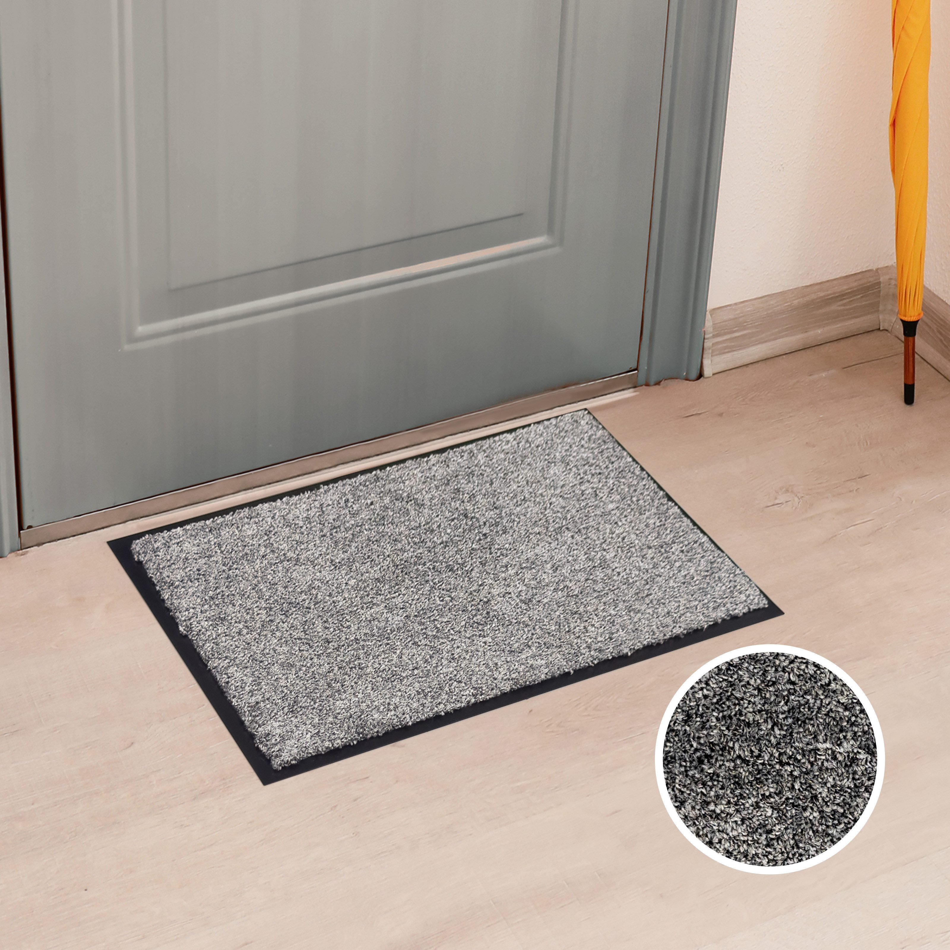 OTTO home Fußmatte Vianne, Schmutzfangmatte Indoor, für Hausflur und Eingangsbereiche, rechteckig, Höhe: 10 mm, Eingangsmatte, rutschfeste Unterseite, meliert, waschbar