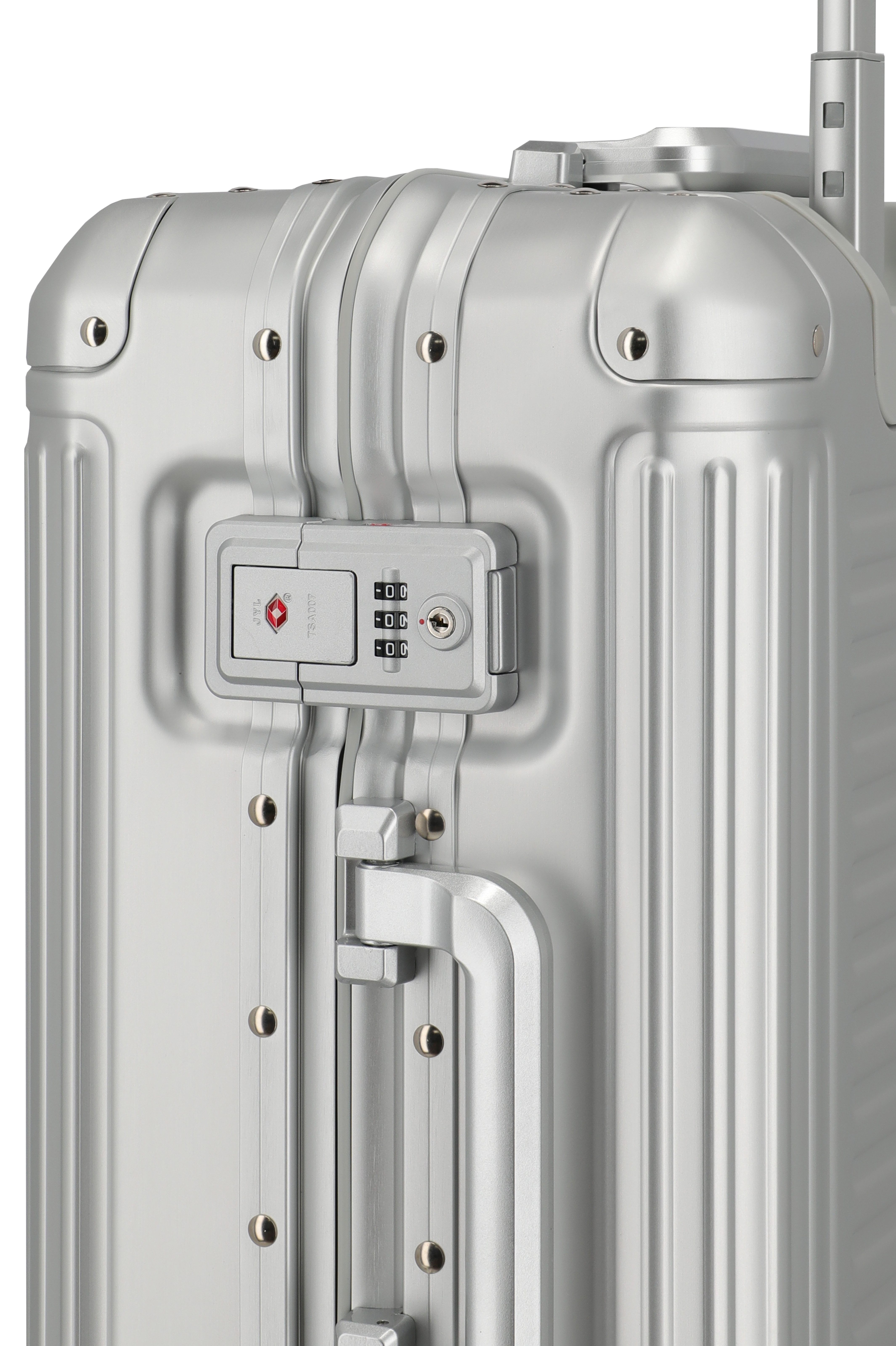 travelite Hartschalen-Trolley NEXT Trunk Reisekoffer Aluminium, 4 Rollen, Koffer, mit extra großem Stauraum und stabilem Rahmen