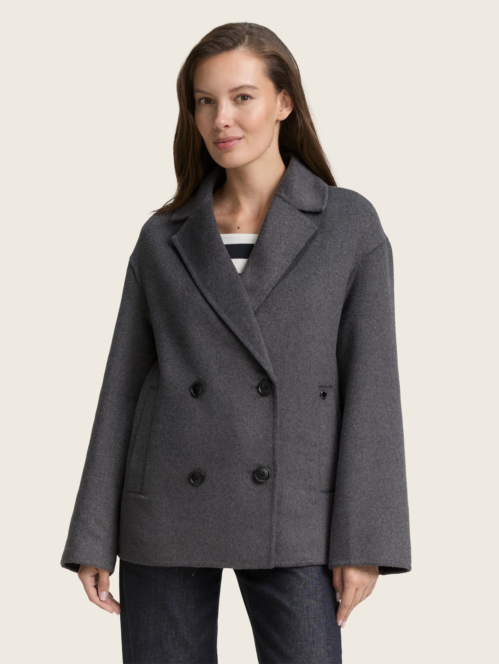 TOM TAILOR Sommerjacke Куртки Cabanjacke mit Wollanteil