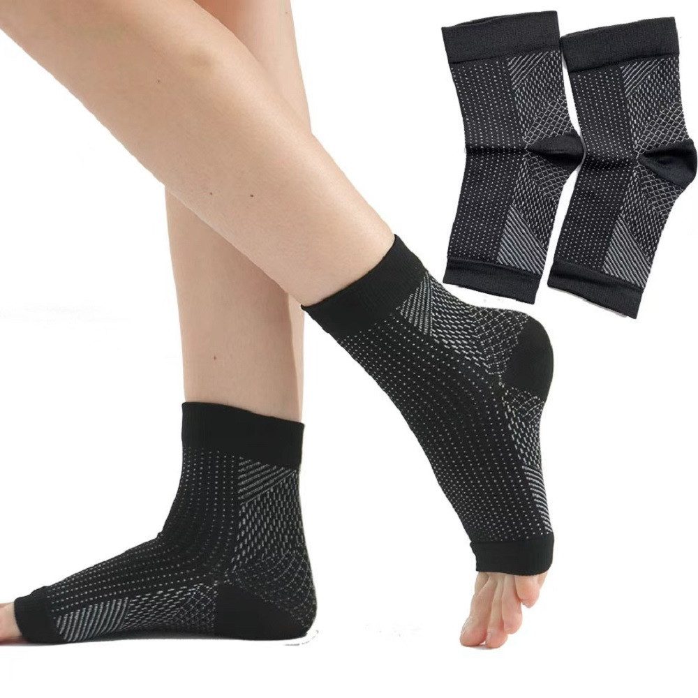 feinlux Kompressionsstrümpfe Kompressionsstrümpfe Kompressionssocken Gegen Krampfadern (Packung, elastische Kompressionssocken für den Knöchel für Sport und Yoga) Geeignet für alle Aktivitäten, bei denen der Knöchel bewegt wird.