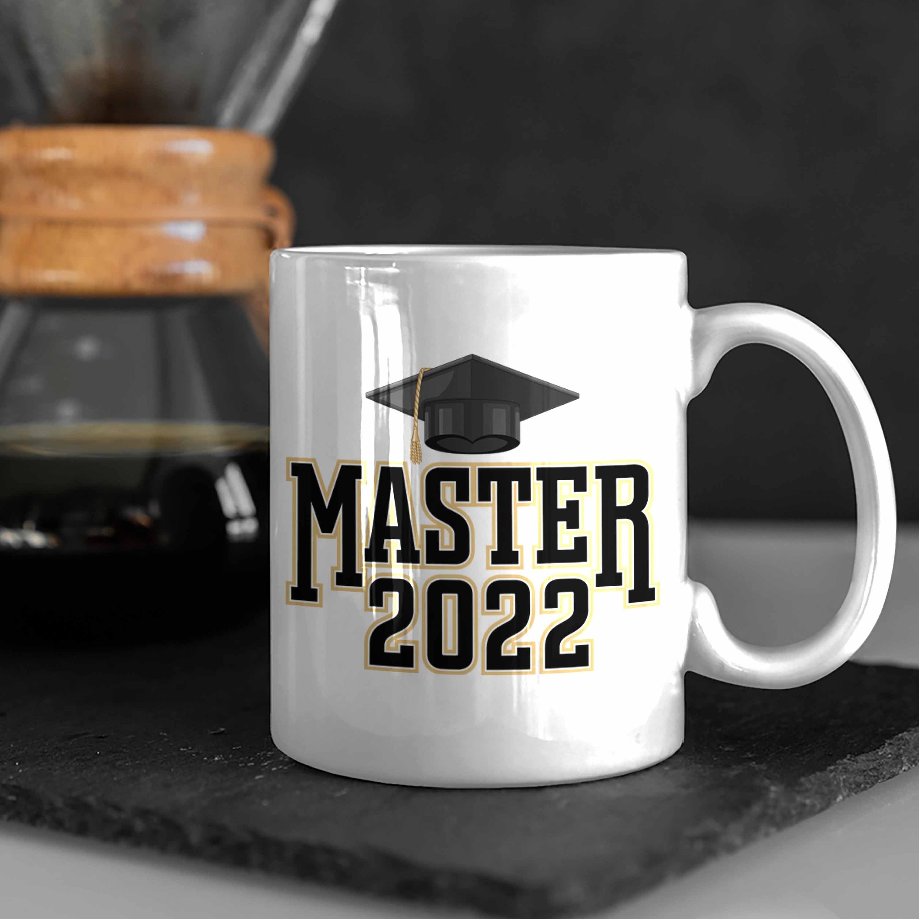 Trendation Tasse Trendation - Abschluss Weiss Studium Prüfung Tasse Bestanden Graduation 2022 Geschenk Master