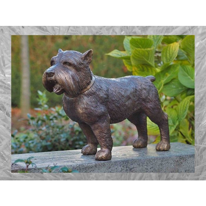 IDYL Gartenfigur IDYL Bronze-Skulptur Yorkshire Hund Bronze