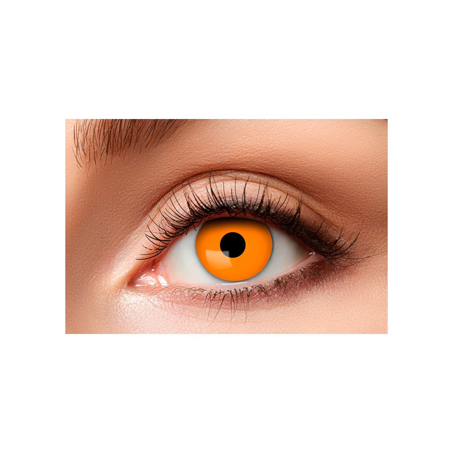 feiermeier Motivlinsen One Week Motiv Kontaktlinsen 'Halloween', Orange