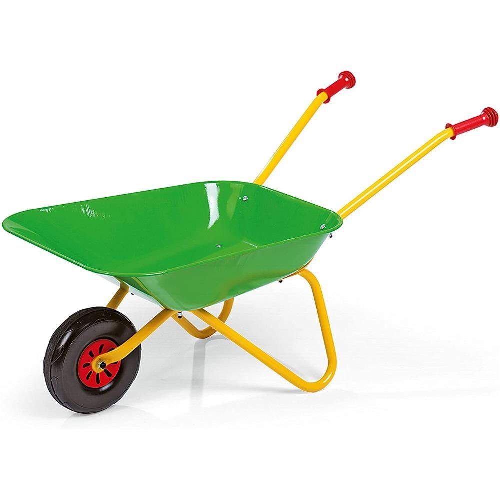 rolly toys® Schubkarre Metallschubkarre, Kinderschubkarre Metallschüssel Kunststoffgriffe max belastbar bis 25 kg