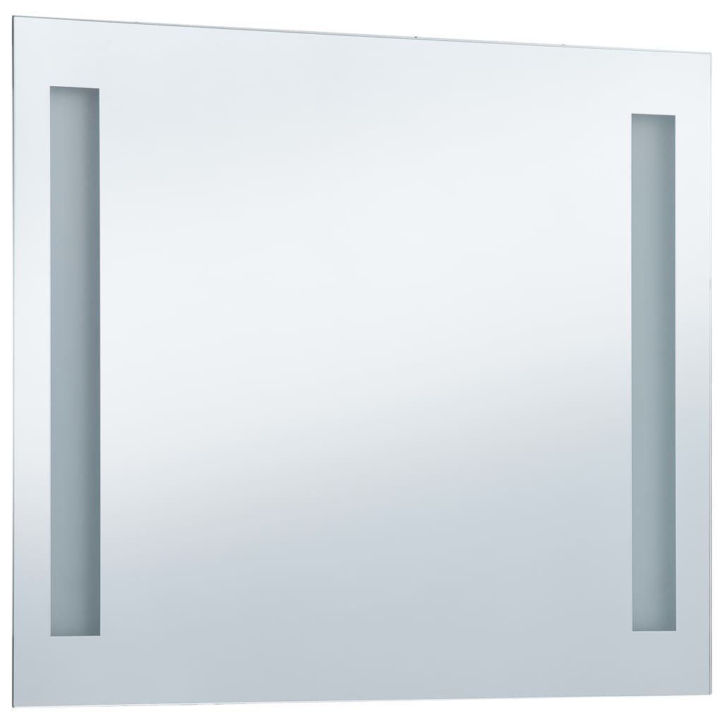 vidaXL cm LEDs Spiegel (1-St) Badezimmer-Wandspiegel 60x50 mit
