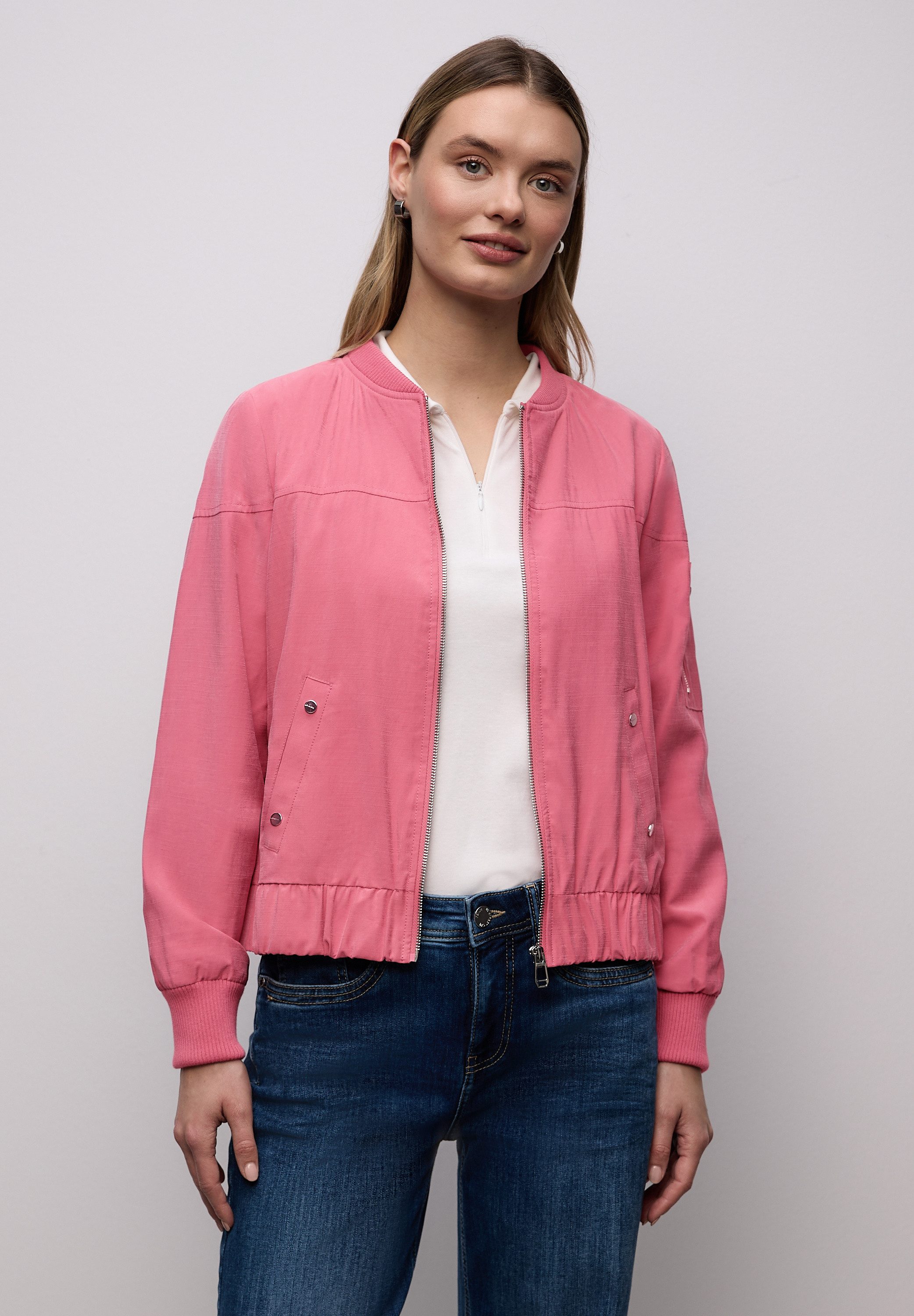 STREET ONE Blouson mit Rundhalsausschnitt