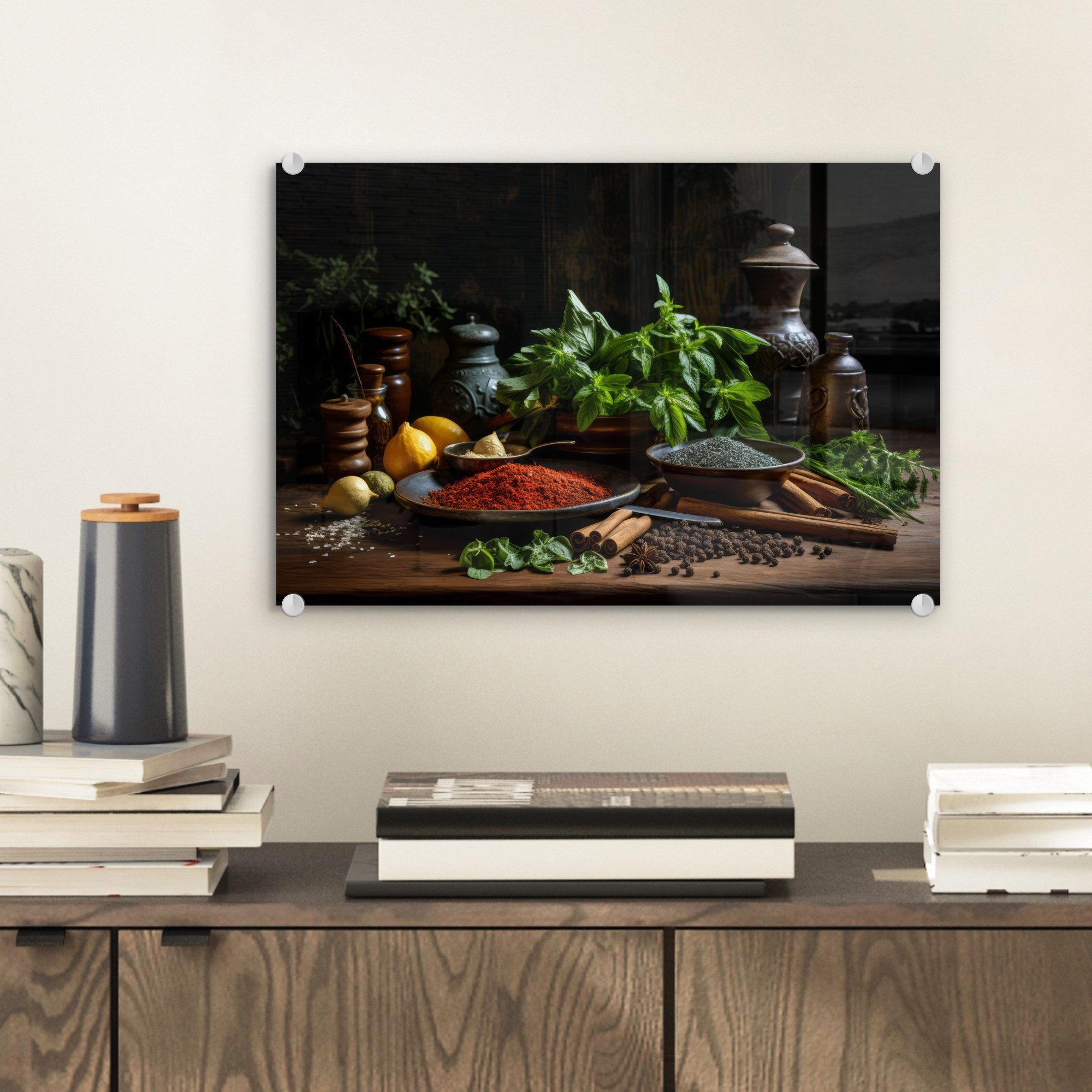 MuchoWow Acrylglasbild Kräuter - Stilleben - günstig online kaufen