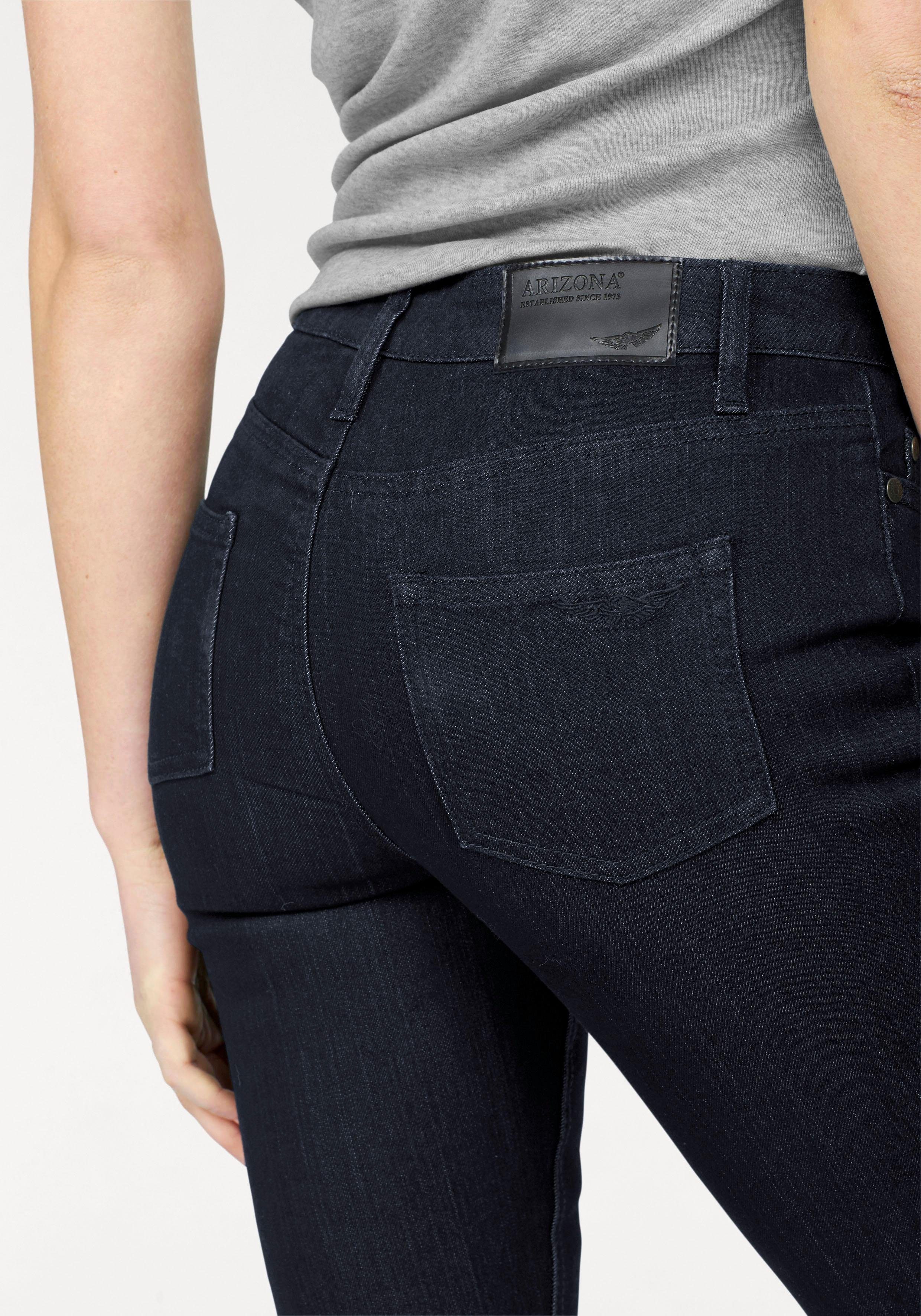 Arizona Bootcut-Jeans Baby Bootcut leicht ausgestelltes Bein, hohe Leibhöhe