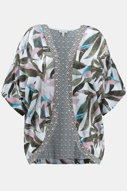 Gina Laura Blusenjacke Kimono offene Form O-Shape 3/4-Ärmel