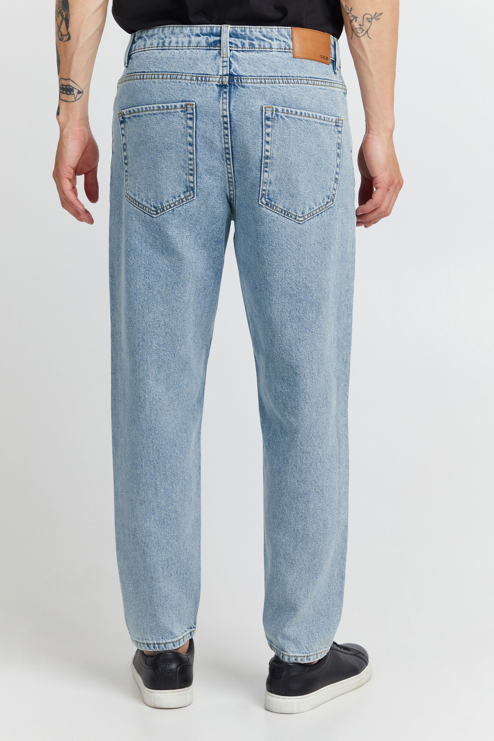 !Solid Regular-fit-Jeans SDDylan 5-Pocket Jeans mit enger werdenem Bein - Dad Fit