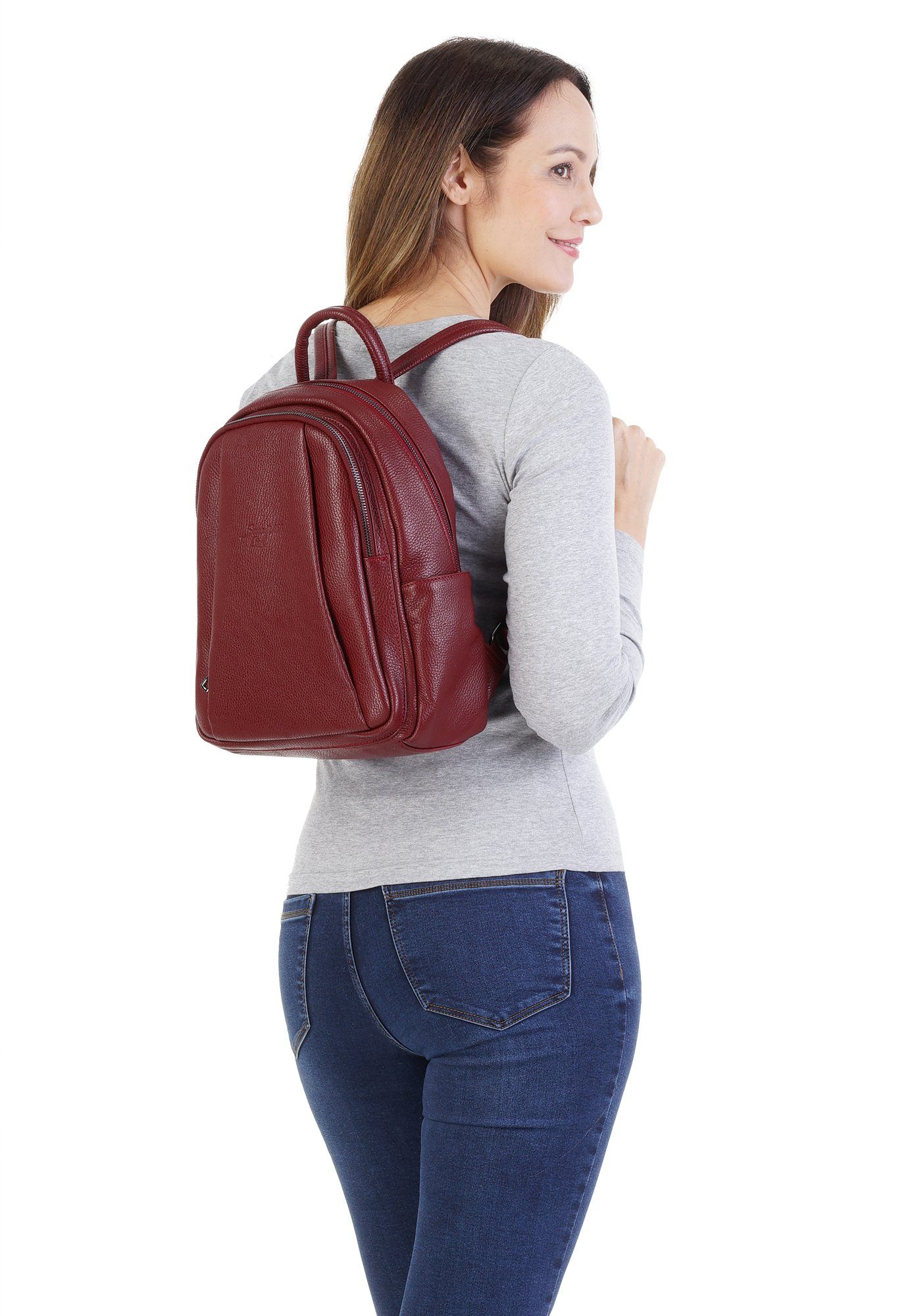 Samantha Look Cityrucksack, echt Leder, Made in Italy günstig online kaufen