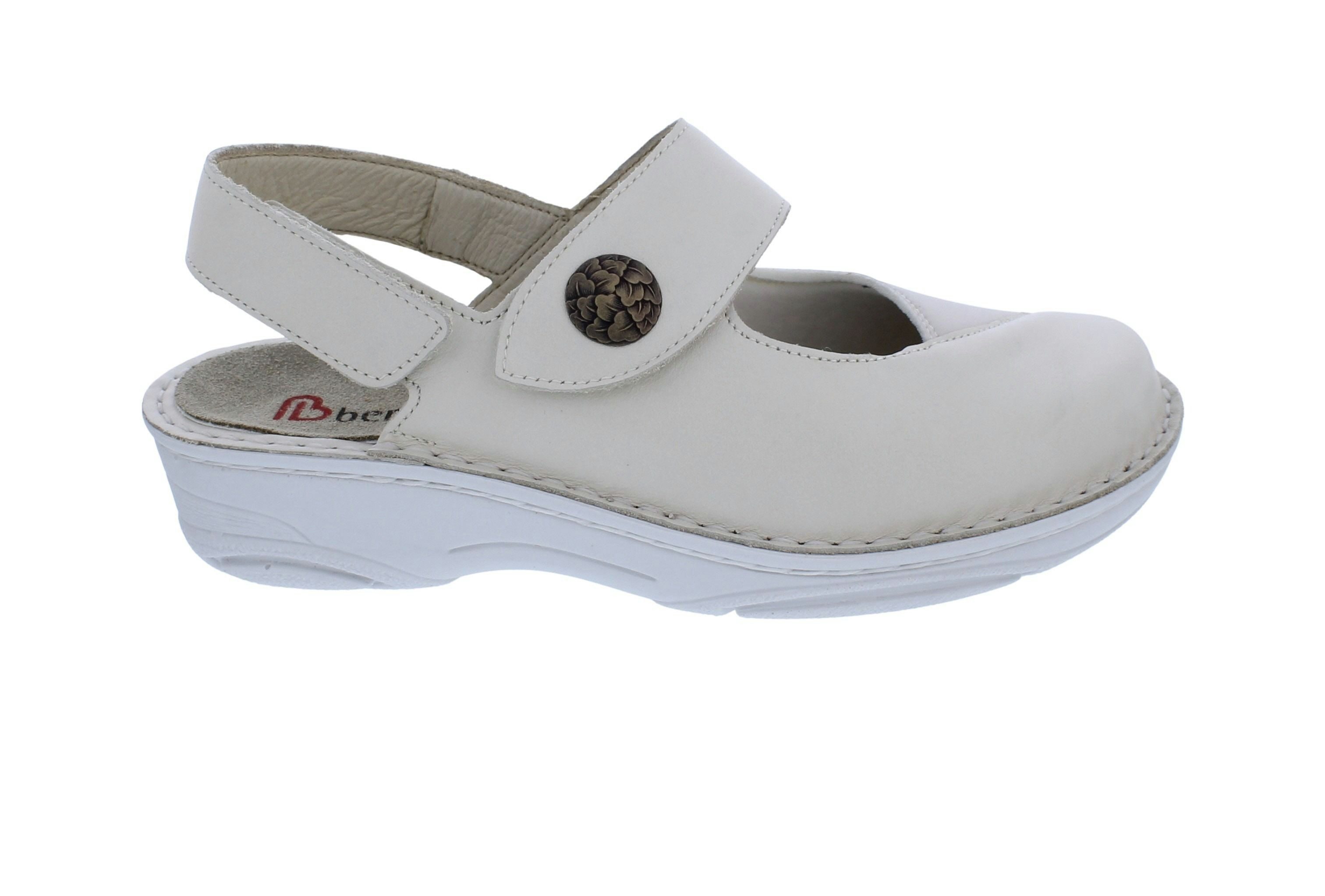 BERKEMANN Berkemann Clog mit Fersenriemen Helene 3461-725, Beige, Glattleder u. Clog