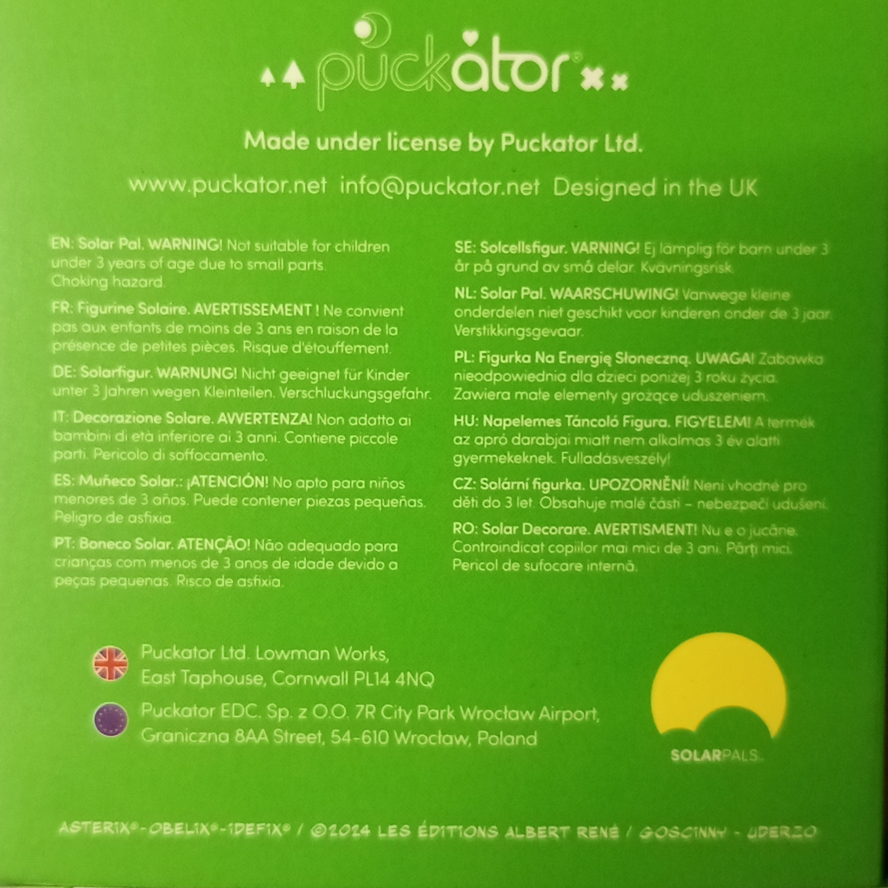 Puckator Dekofigur Idefix Solarfigur Asterix Wackelfigur