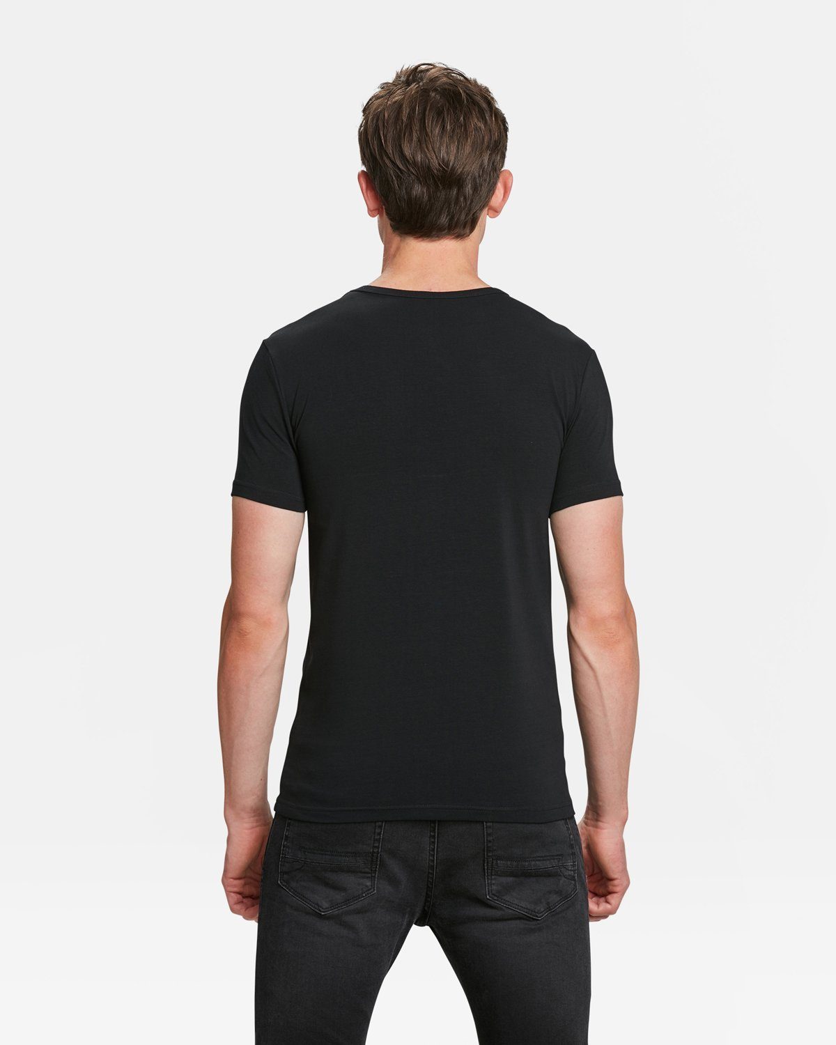 Fashion Schwarz (2-tlg) T-Shirt WE