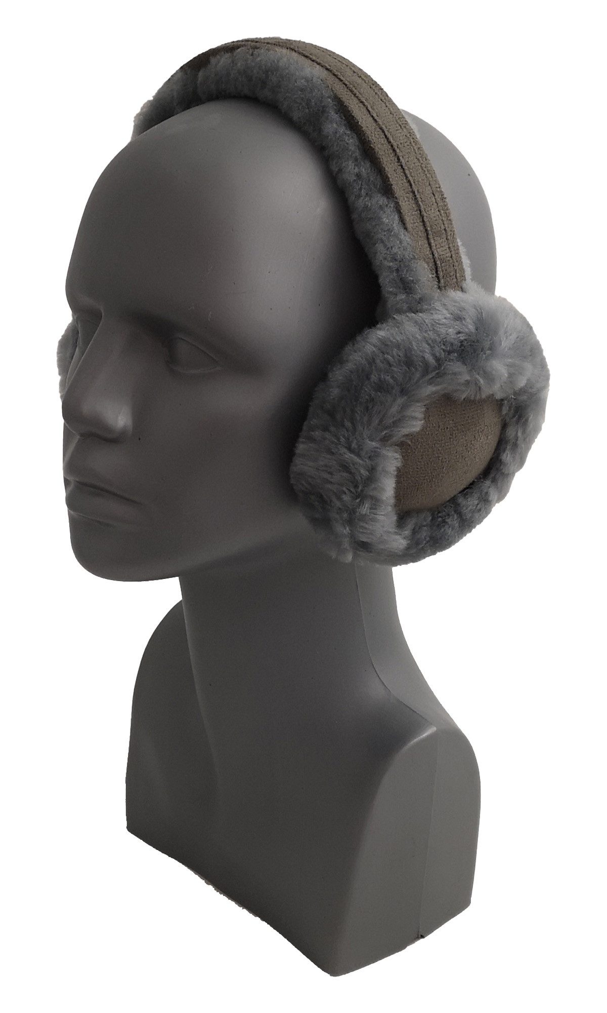 Reissner Lammfelle Ohrenwärmer Kopfbügel Ohrenschützer ULI echtes Merino Lammfell und Veloursleder gefüttert mit weichem Lammfell