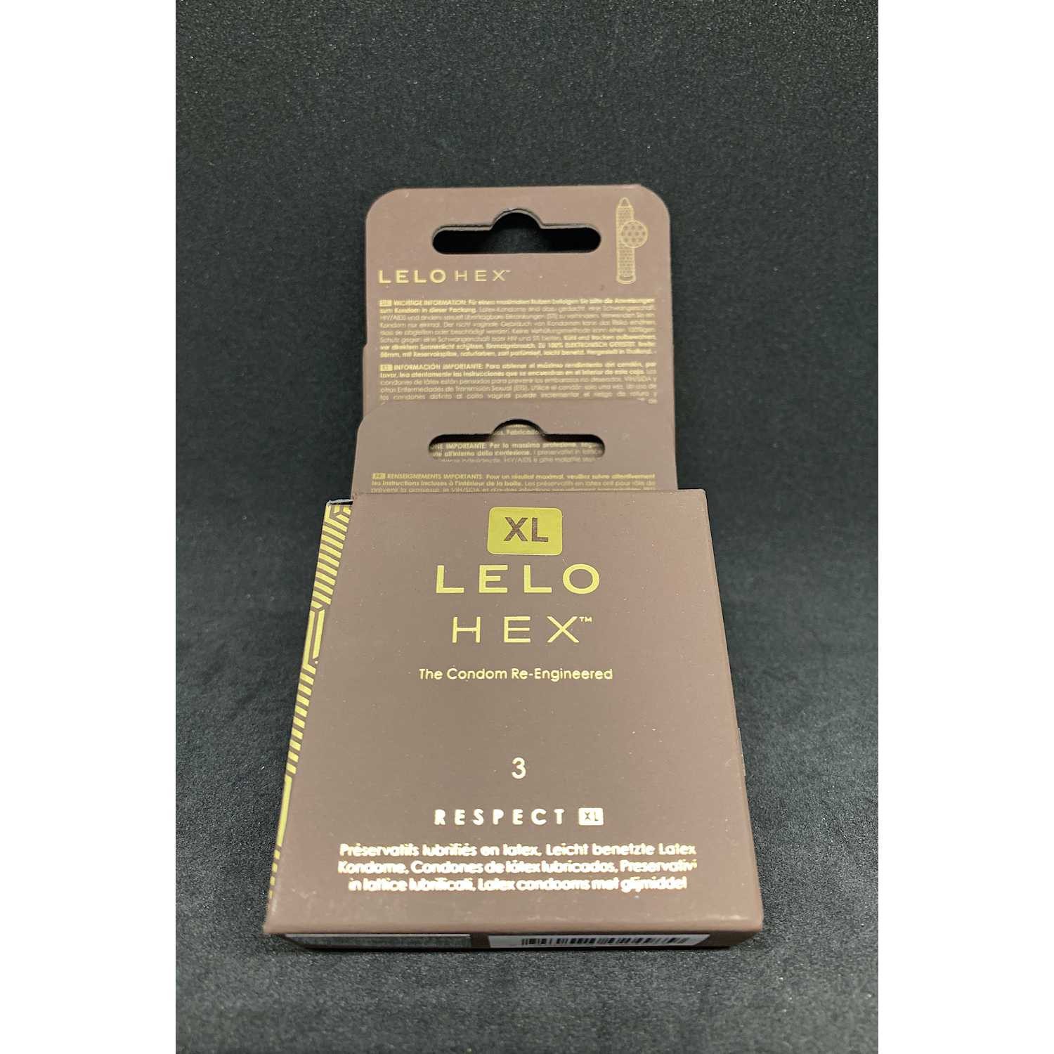 Lelo XXL-Kondome HEX XL Kondome 3-er Pack