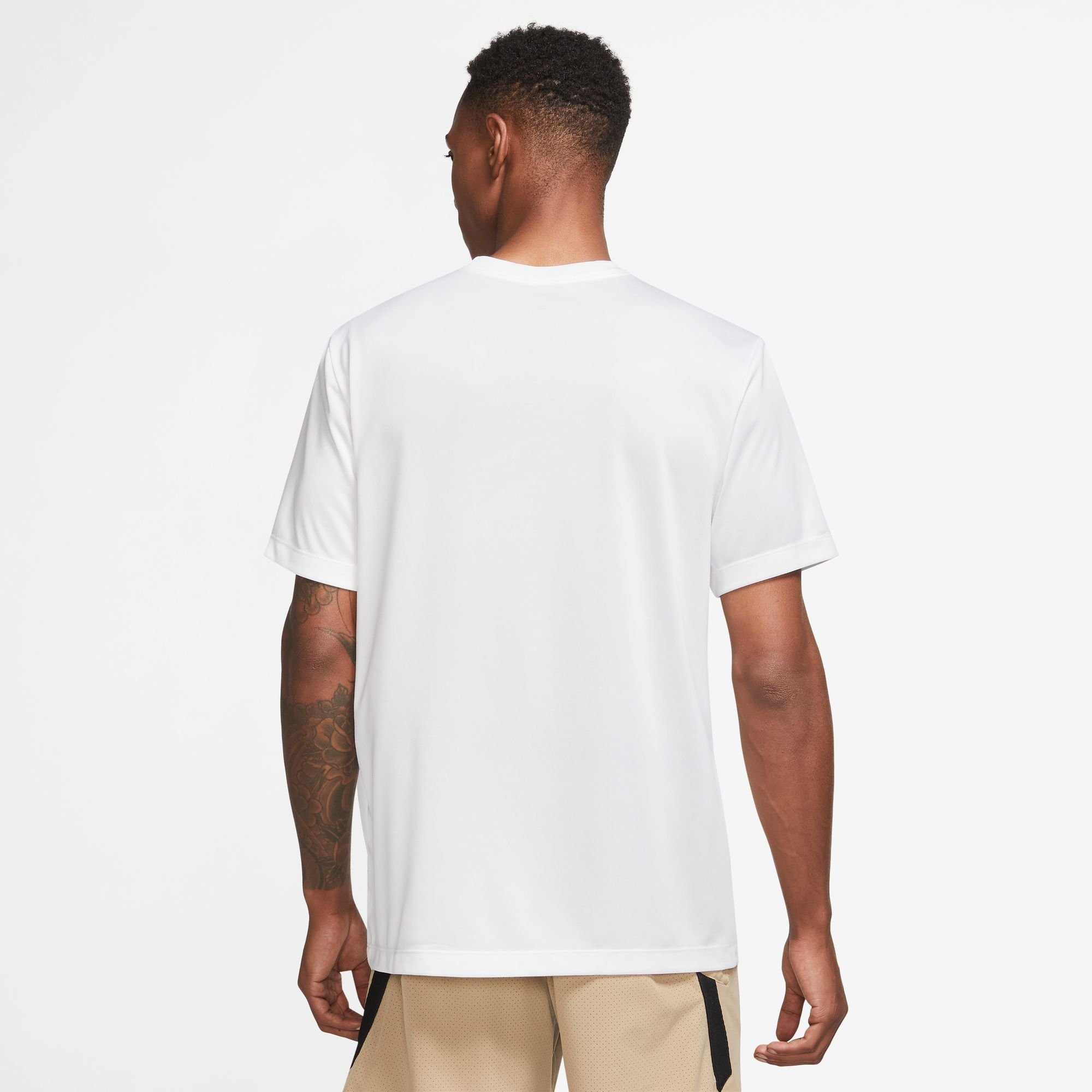 WHITE/BLACK T-SHIRT Nike MEN'S DRI-FIT LEGEND Trainingsshirt FITNESS