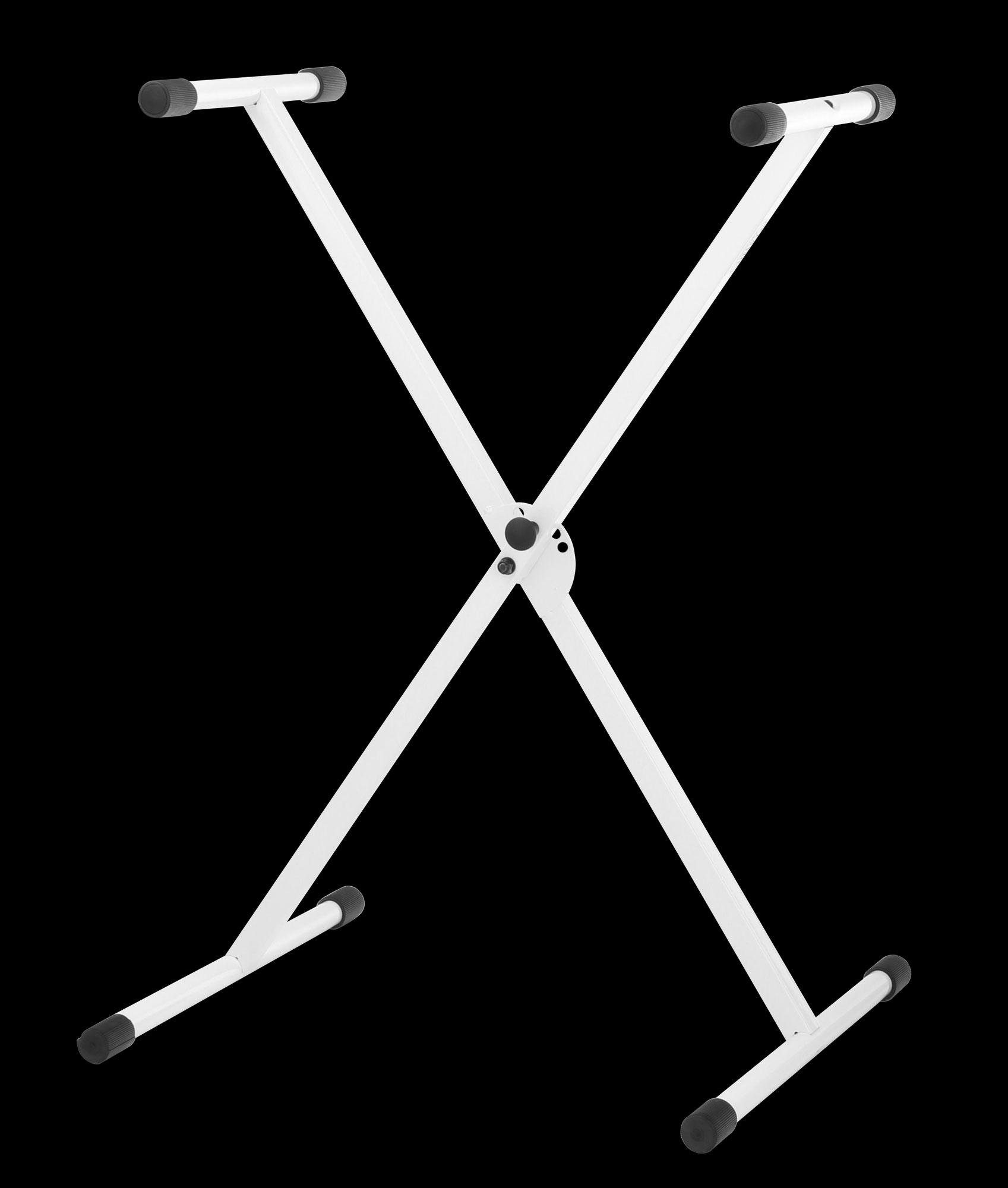 FunKey Home-Keyboard FK-61 - 61 Tasten Einsteiger-Keyboard (Spar-Set, 3-St., inkl. Keyboardständer Weiß und Keyboardbank), Begleitautomatik mit 100 Rhythmen