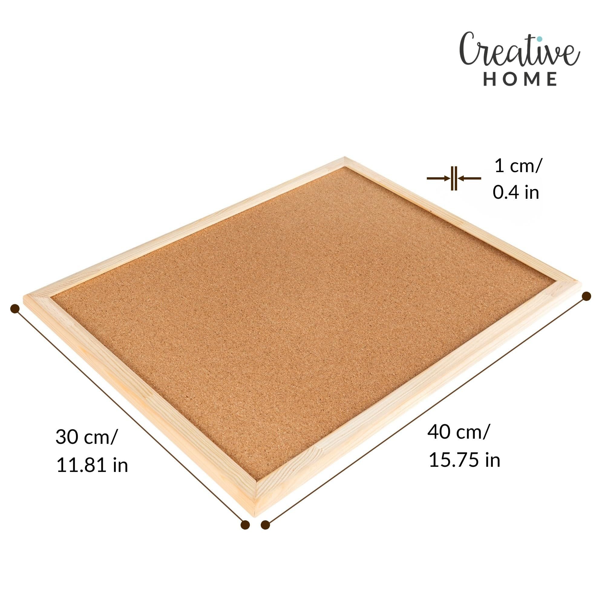 Creative Deco Pinnwand Große Pinnwand Kork, inkl. 5 Pinwandnadeln
