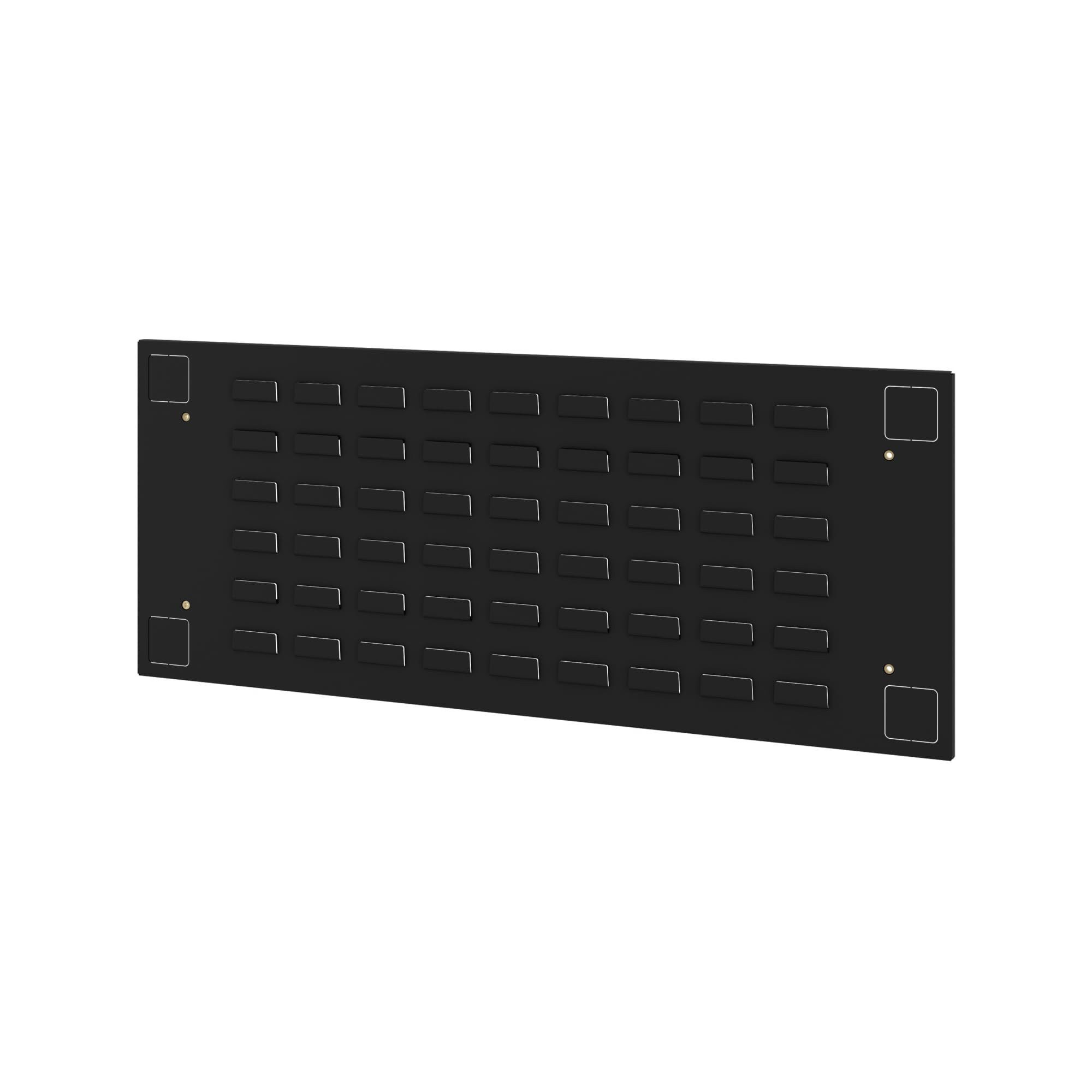 Jan Nowak Lochwand Lochplatte MEGAN 834 x 342 mm Rückwand Werkzeughalter, (Behälterwand Werkzeugorganisation Werkstatt Garage Lager, 1-tlg., 834 x 342 x 10 mm Lochabstand 25 mm Stahl schwarz), Pegboard Sichtlagerkästen robust universell korrosionsbeständig