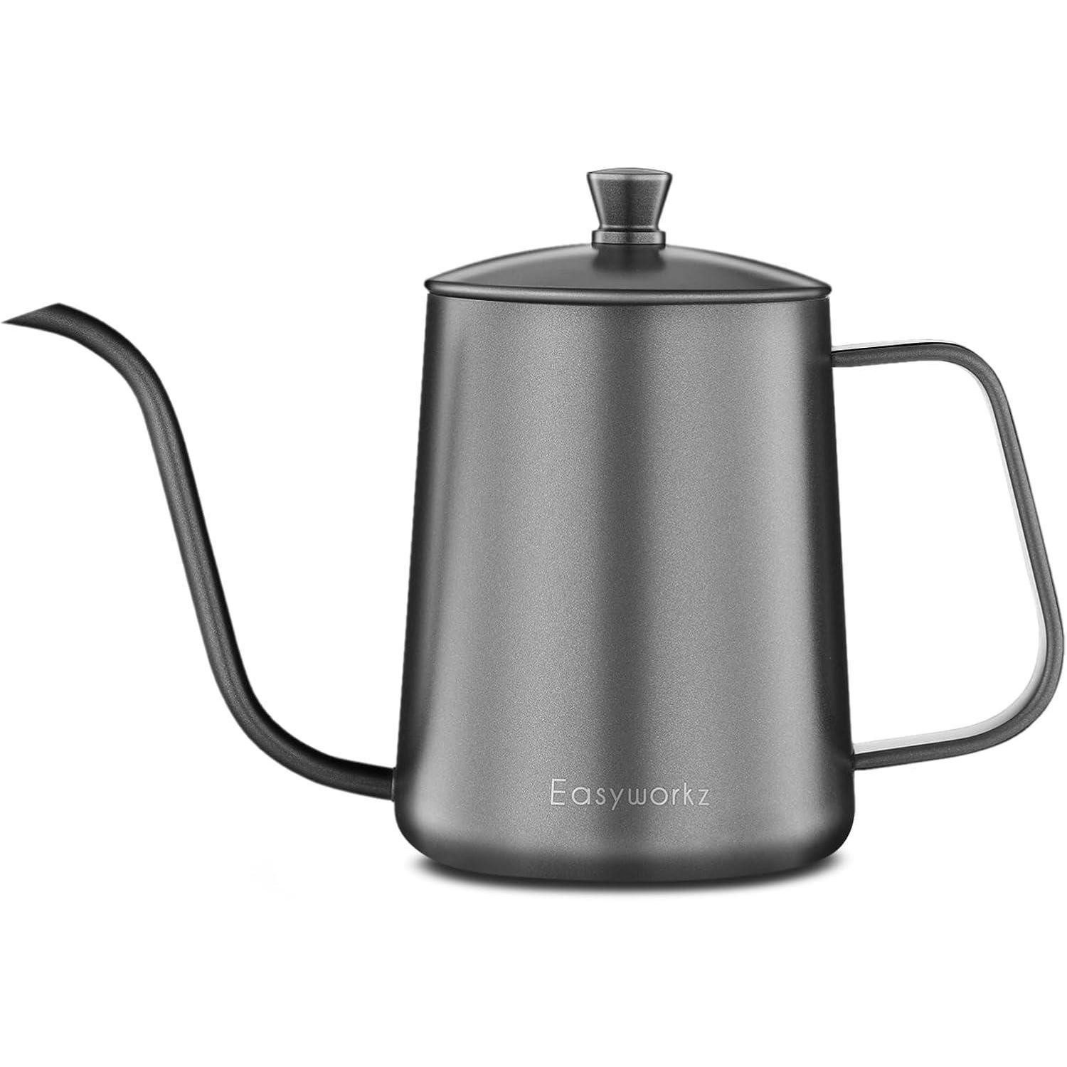 Easyworkz Kaffeekanne Pour Over Kaffeekanne 350ml Edelstahl Schwanenhals Handtropfkessel