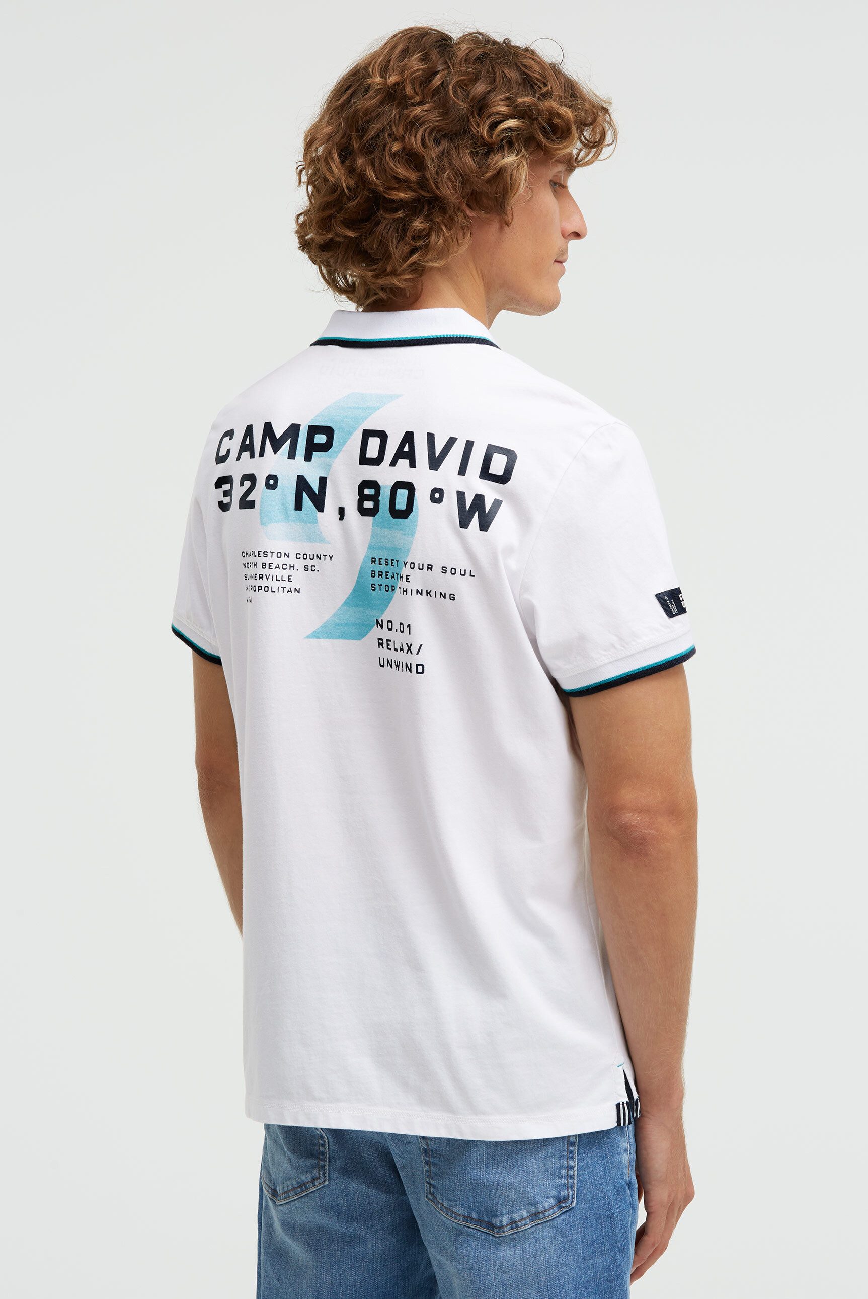 CAMP DAVID Poloshirt aus Baumwolle