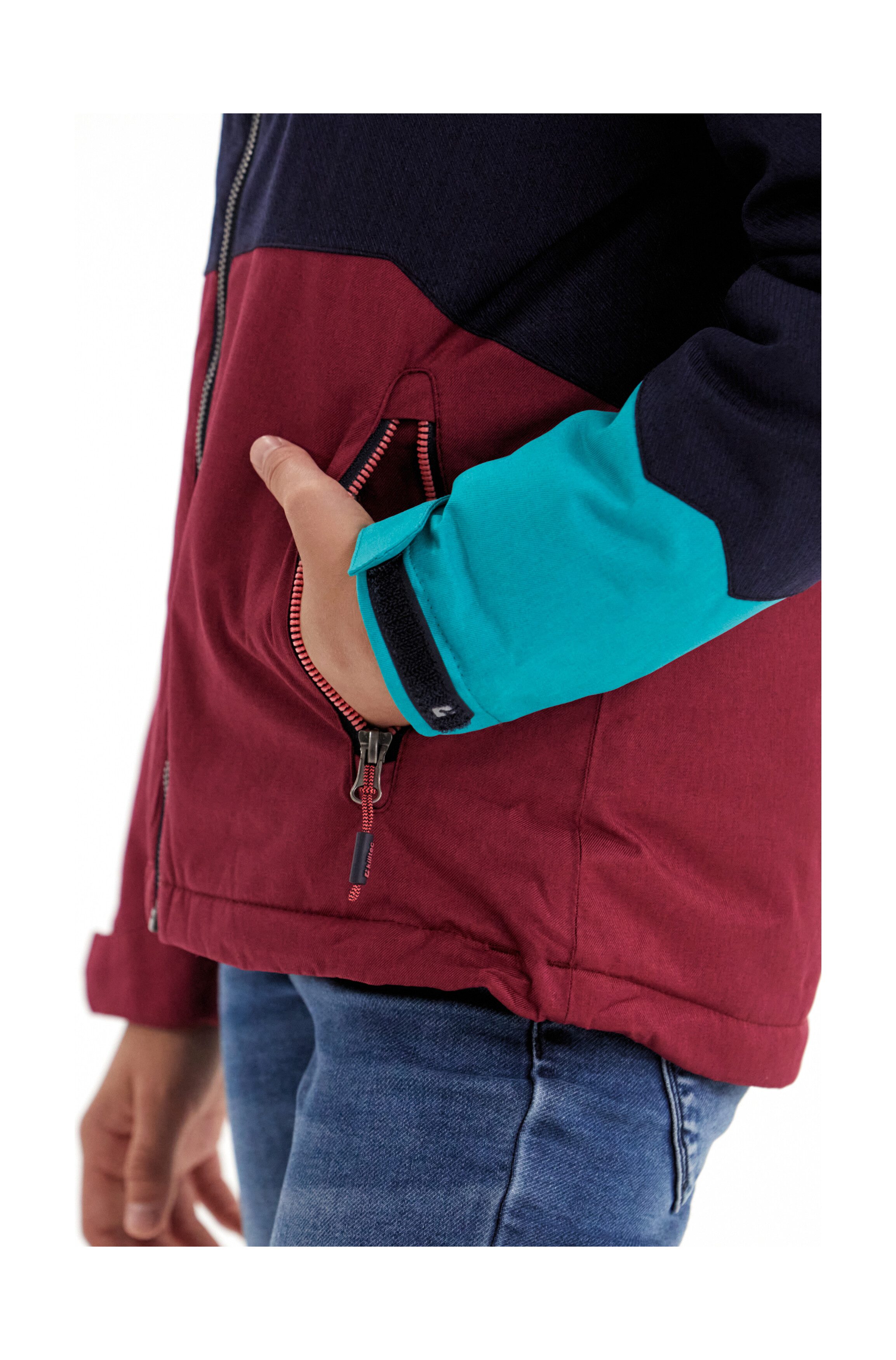 Killtec Outdoorjacke Lynge GRLS JCKT B Wasserdichte Winterjacke mit Kapuze, Fleece, verstellbaren Ärmeln