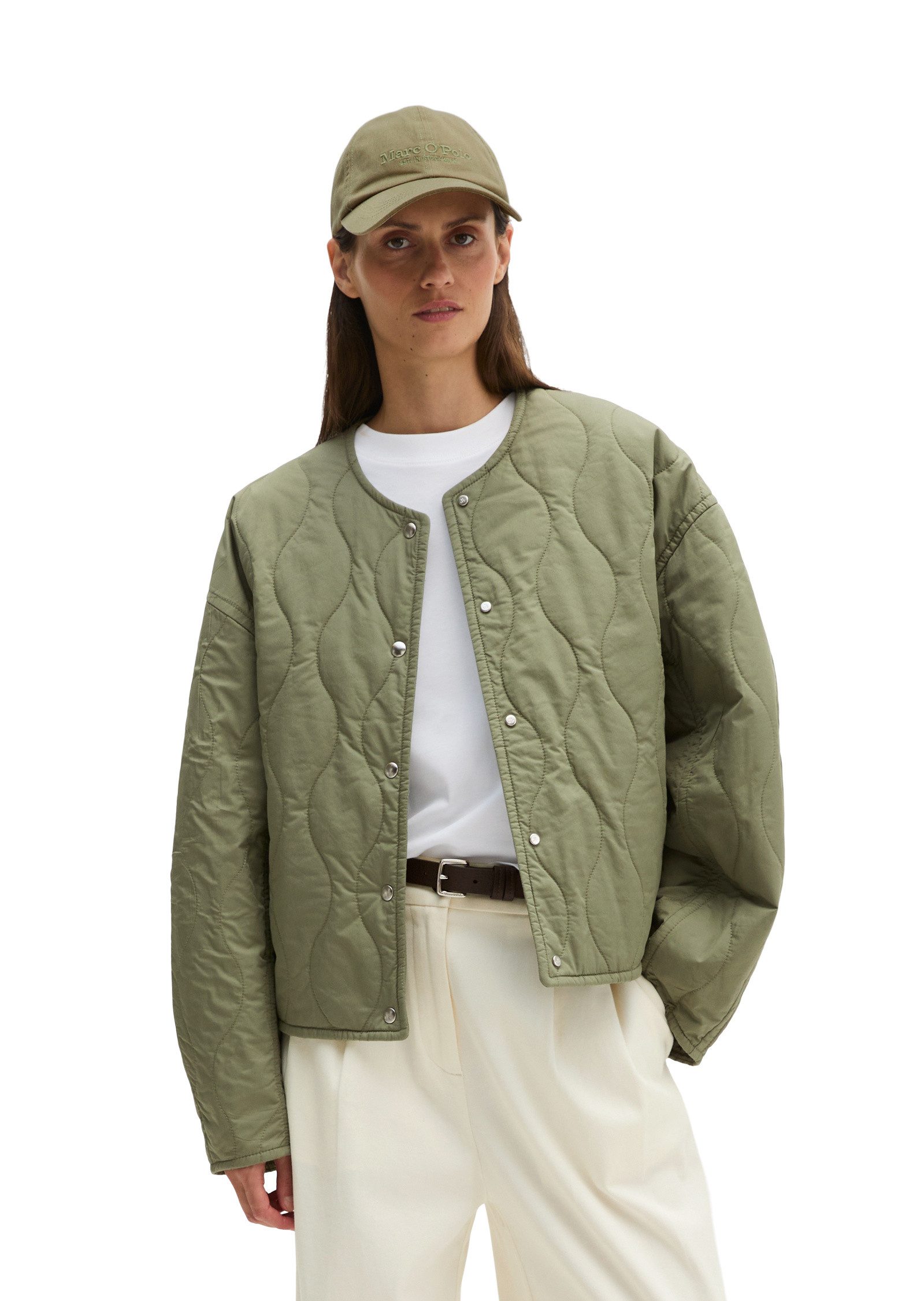 Marc O'Polo Outdoorjacke aus wasserabweisendem Twill
