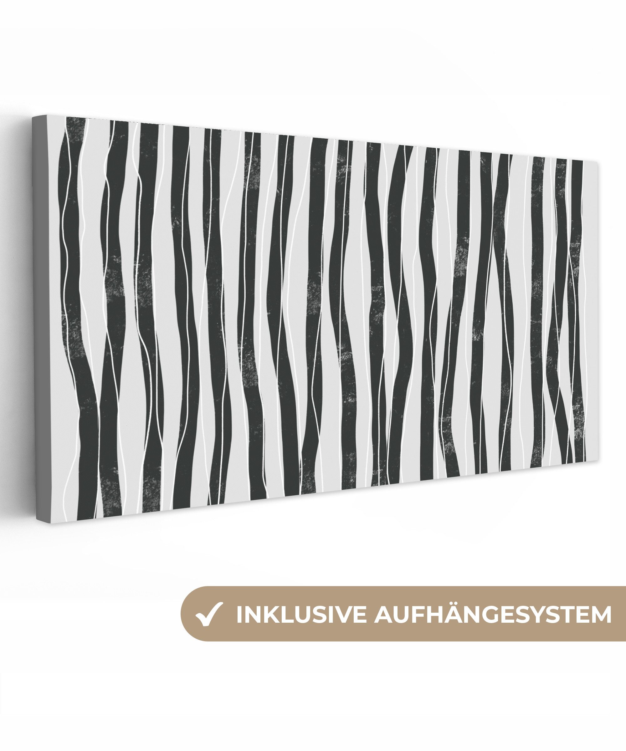 OneMillionCanvasses® Leinwandbild Panorama Kunst - Abstrakt günstig online kaufen