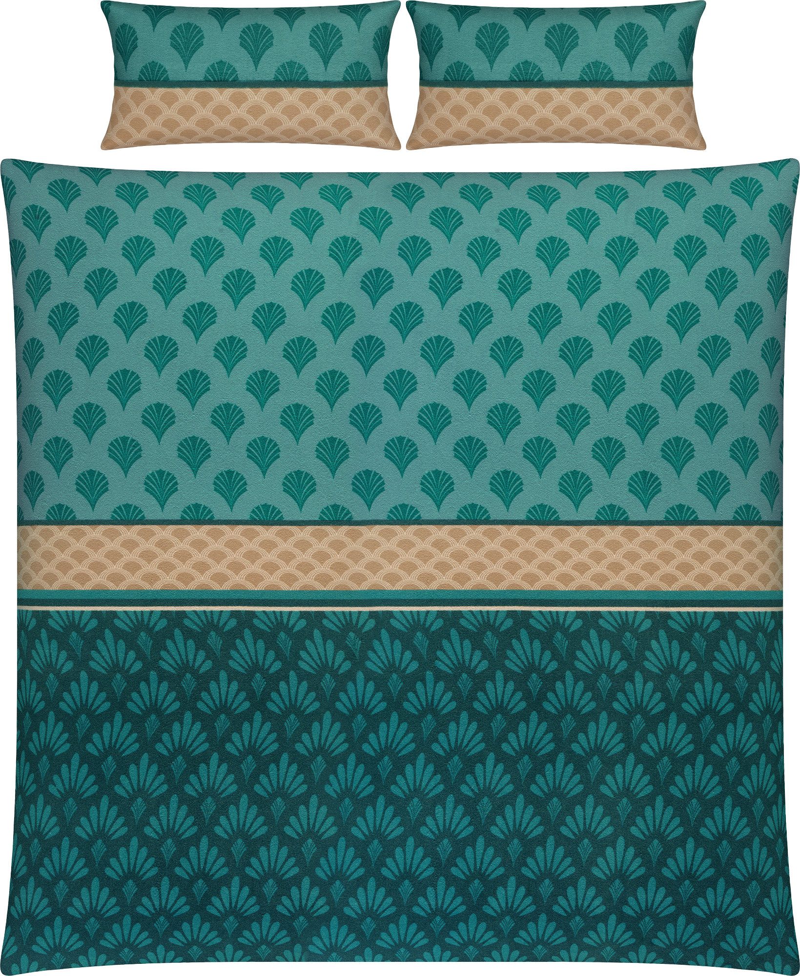 Erwin Müller Bettwäsche Bettwäsche, Biber, Grafik günstig online kaufen