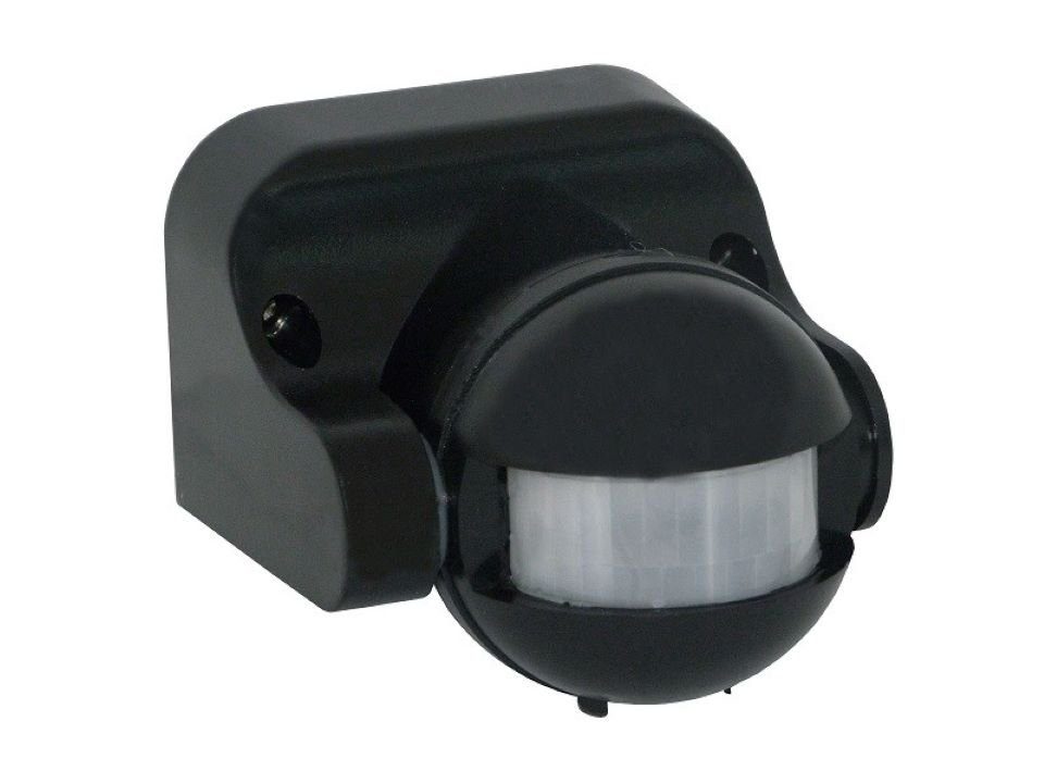 GTV Bewegungsmelder Infrarot-Bewegungsmelder CR-1 schwarz 180° Bewegungsschalter, (1-St) | Sensoren