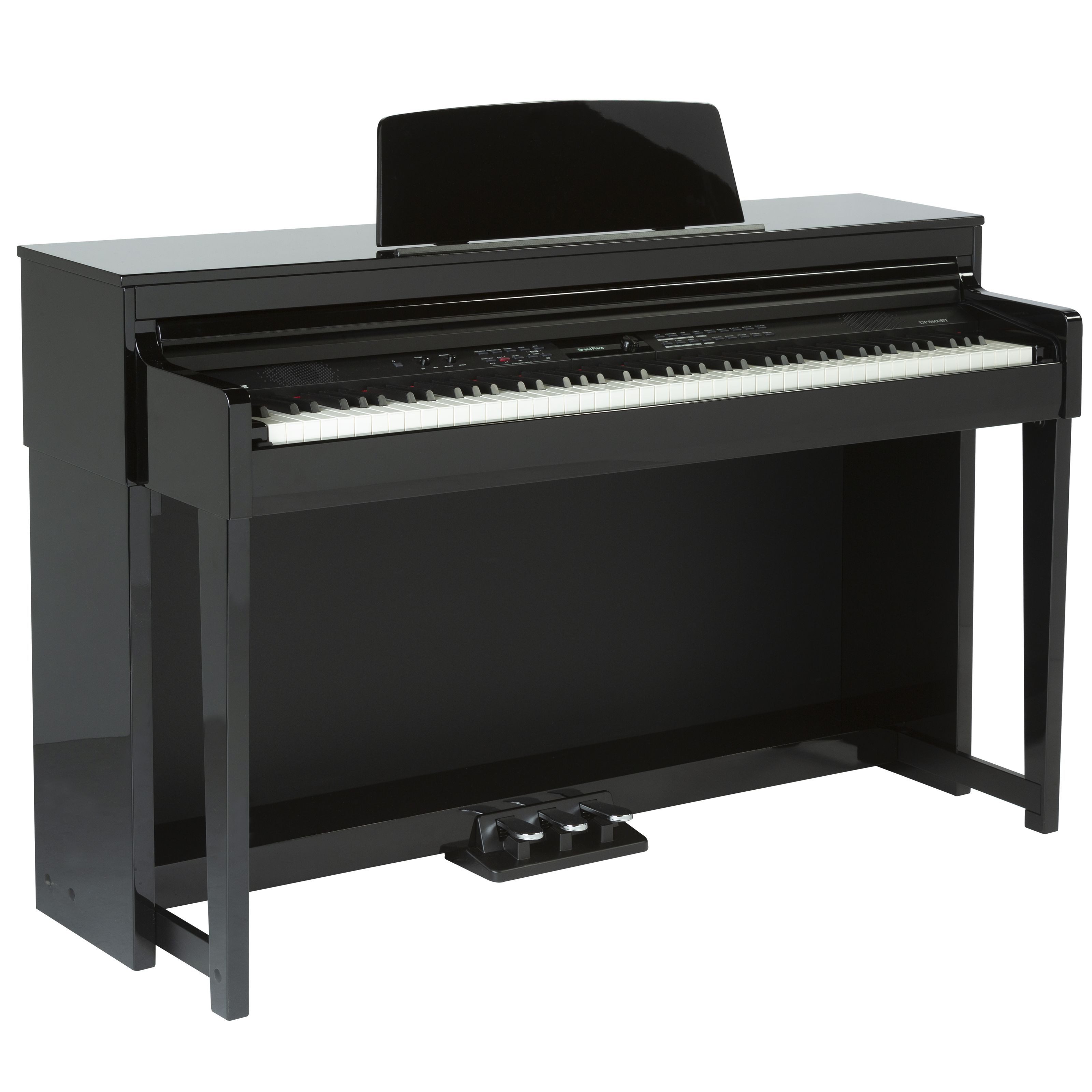 FAME Digitalpiano (DP 8600 BT PE V2 Digitalpiano, 88 Tasten, Hammermechanik, 181 Sounds, 50 Styles, USB MIDI/AUDIO Interface, Aufnahmefunktion, Dreifachpedal, Netzteil, Hochglanz Schwarz, Digitalpianos, Homepianos), Digitalpiano, Hammermechanik, USB MIDI/AUDIO Interface