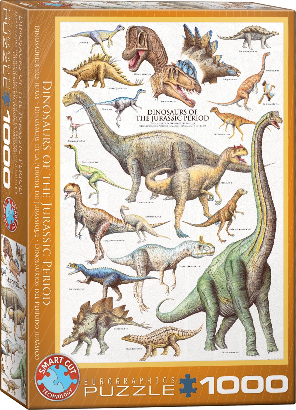 EUROGRAPHICS Puzzle Eurographics 6000-0099 - Dinosaurier des Jura, Puzzle, 1.000 Teile, Puzzleteile
