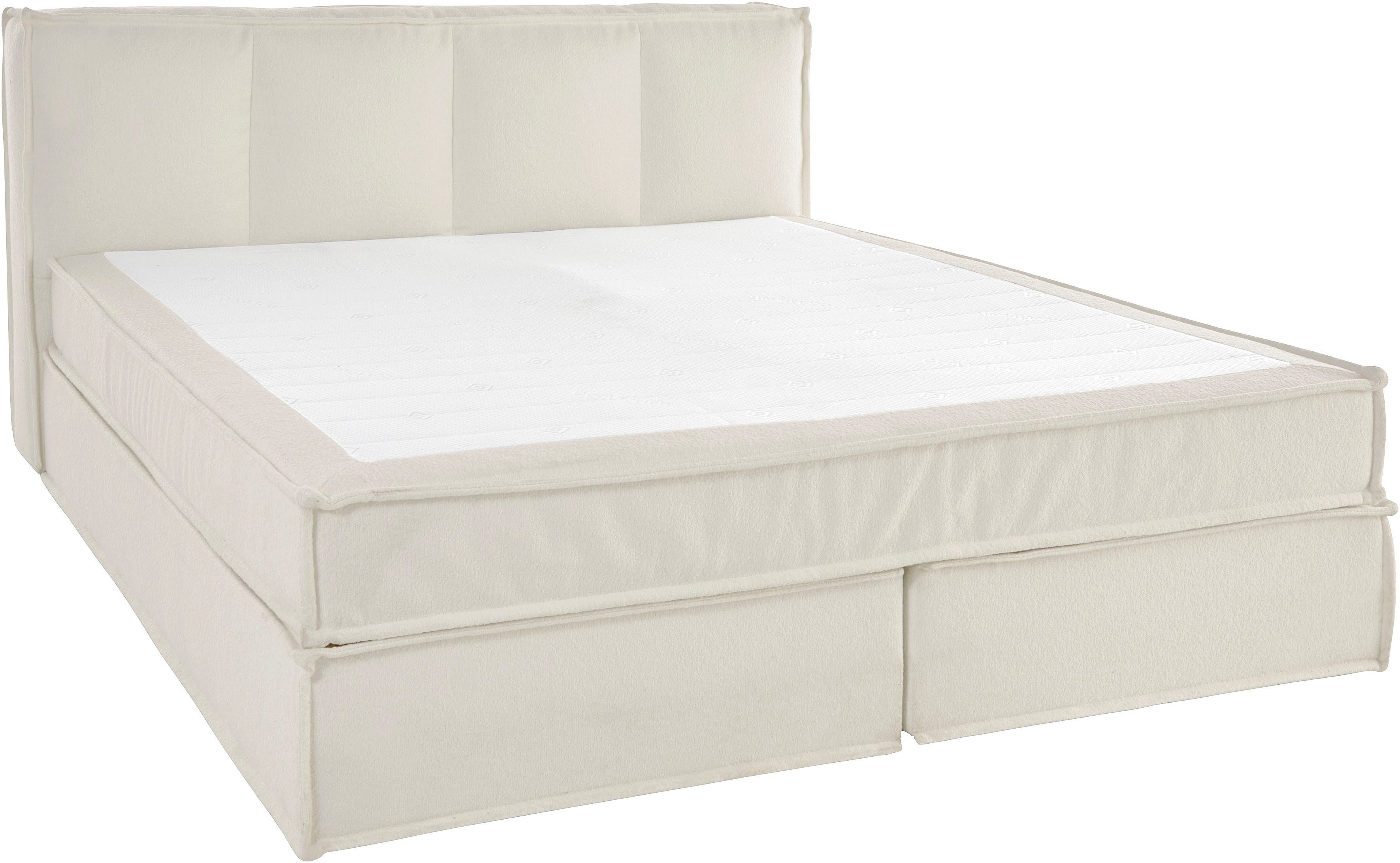 LeGer Home by Lena Gercke Boxspringbett Addyson (Härtegrade H2, H3 und H4 wählbar), Boxspringbett inkl. Topper, 2 Matratzen