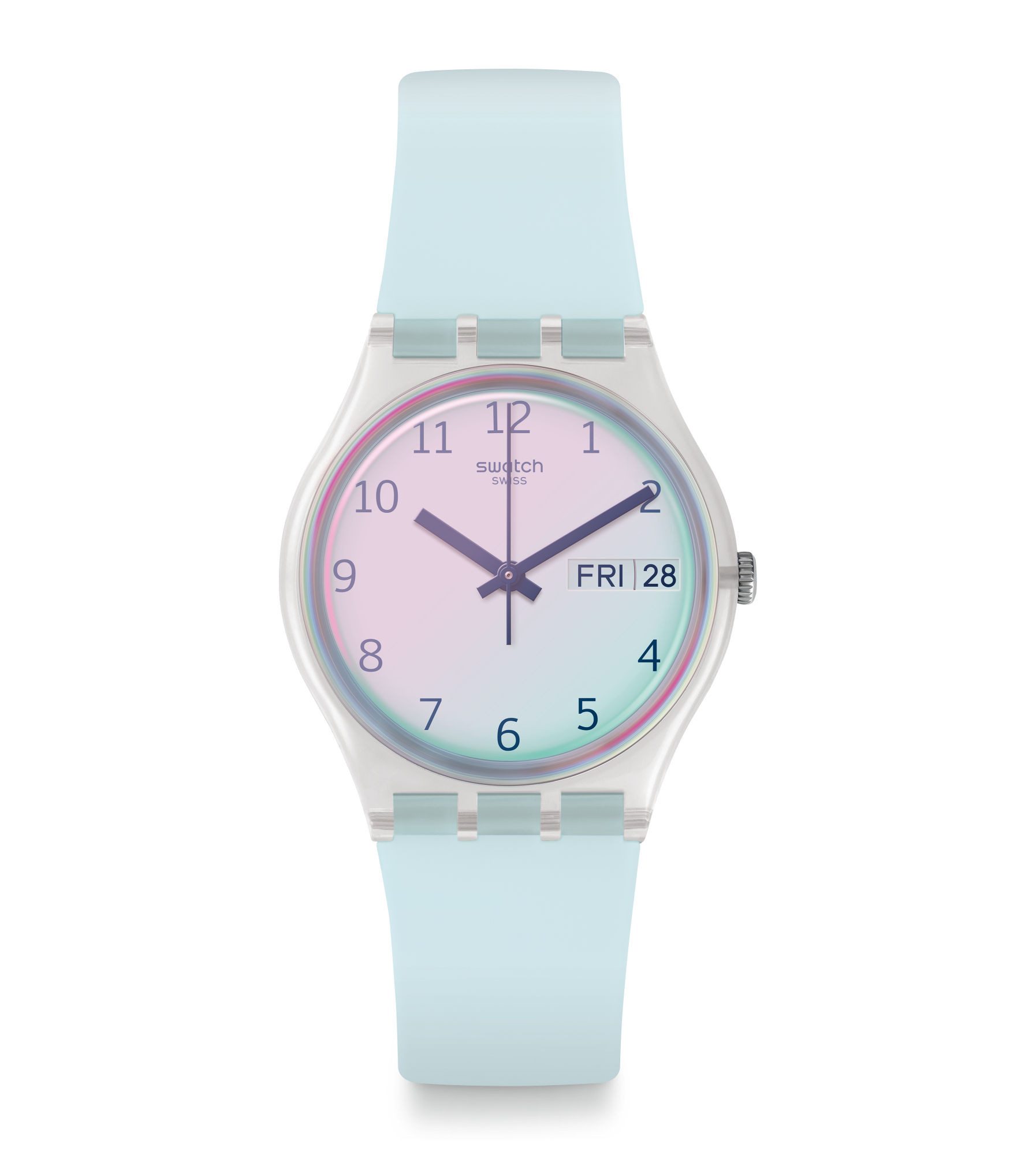 Swatch Quarzuhr Swatch GE713 Armband-Uhr Ultraciel Analog Quarz mit Silikon-Band