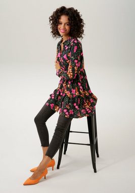 Aniston CASUAL Hemdbluse mit ausdrucksvollem Blumendruck - NEUE KOLLEKTION