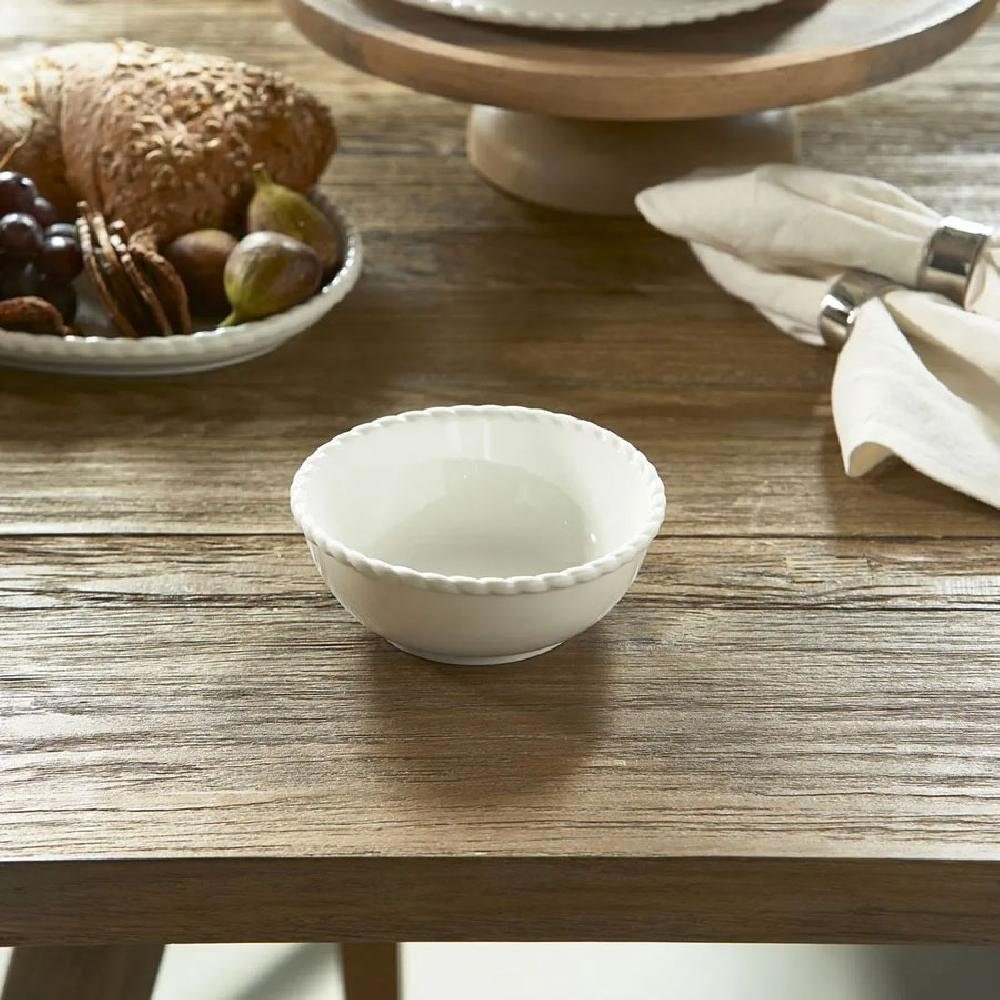 Weiß Müslischale Bowl Elegant Twist Rivièra Maison Cereal Schüssel