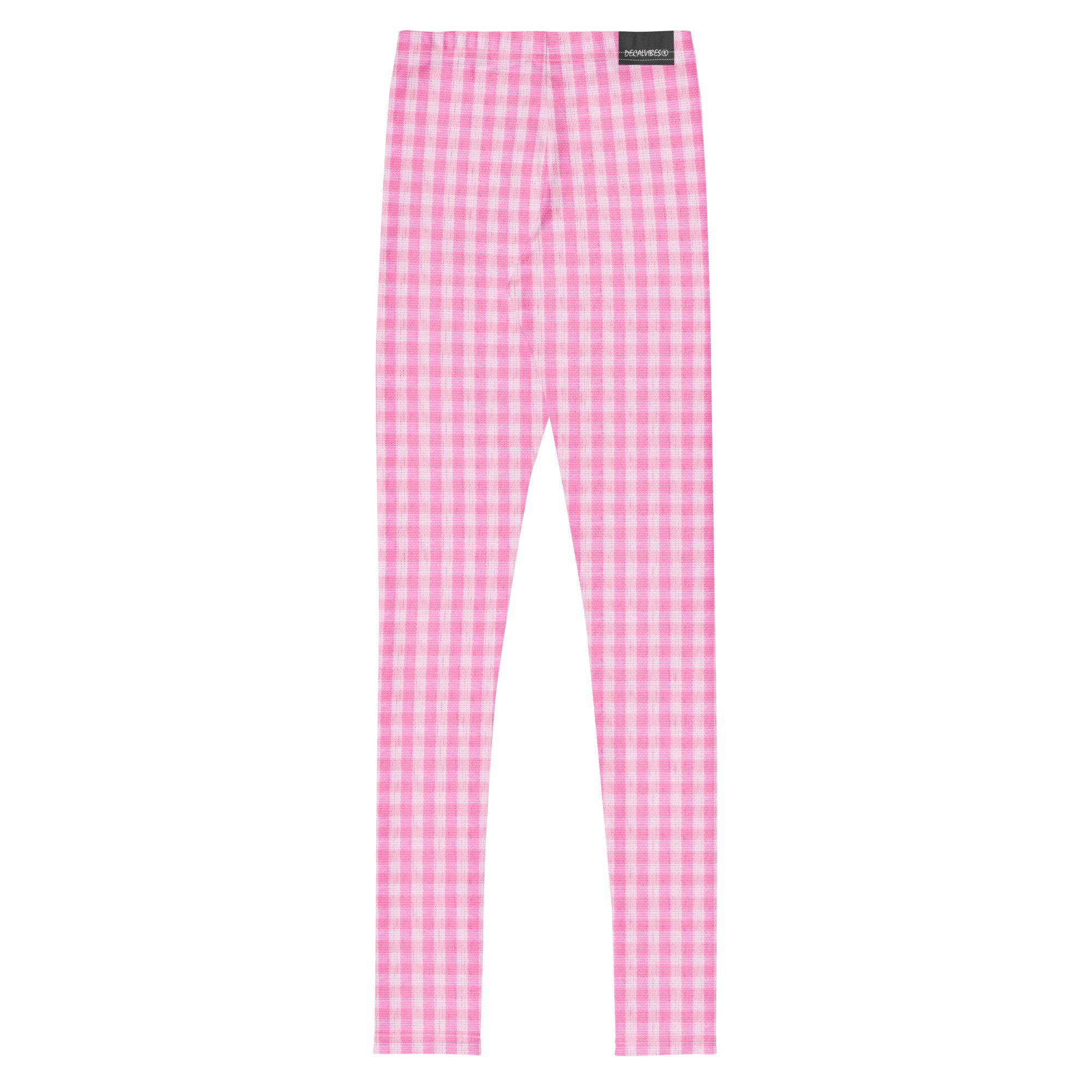 DECALVIBES Leggings Mädchen Leggings für Kinder & Jugendliche Pink Squared 4-Wege-Stretch, weiches Material, formstabil, komfortabler Sitz