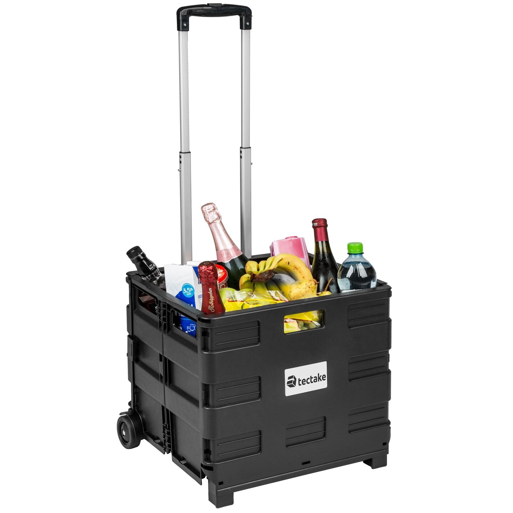 tectake Einkaufstrolley Einkaufswagen klappbar, klappbar günstig online kaufen